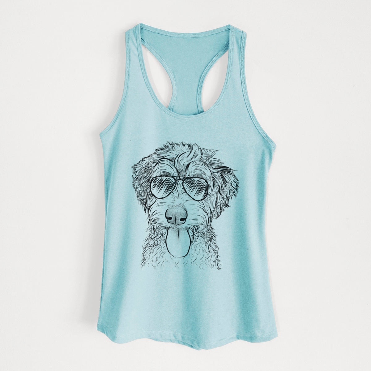 Myrtle Mae the Aussiedoodle - Women's Racerback Tanktop