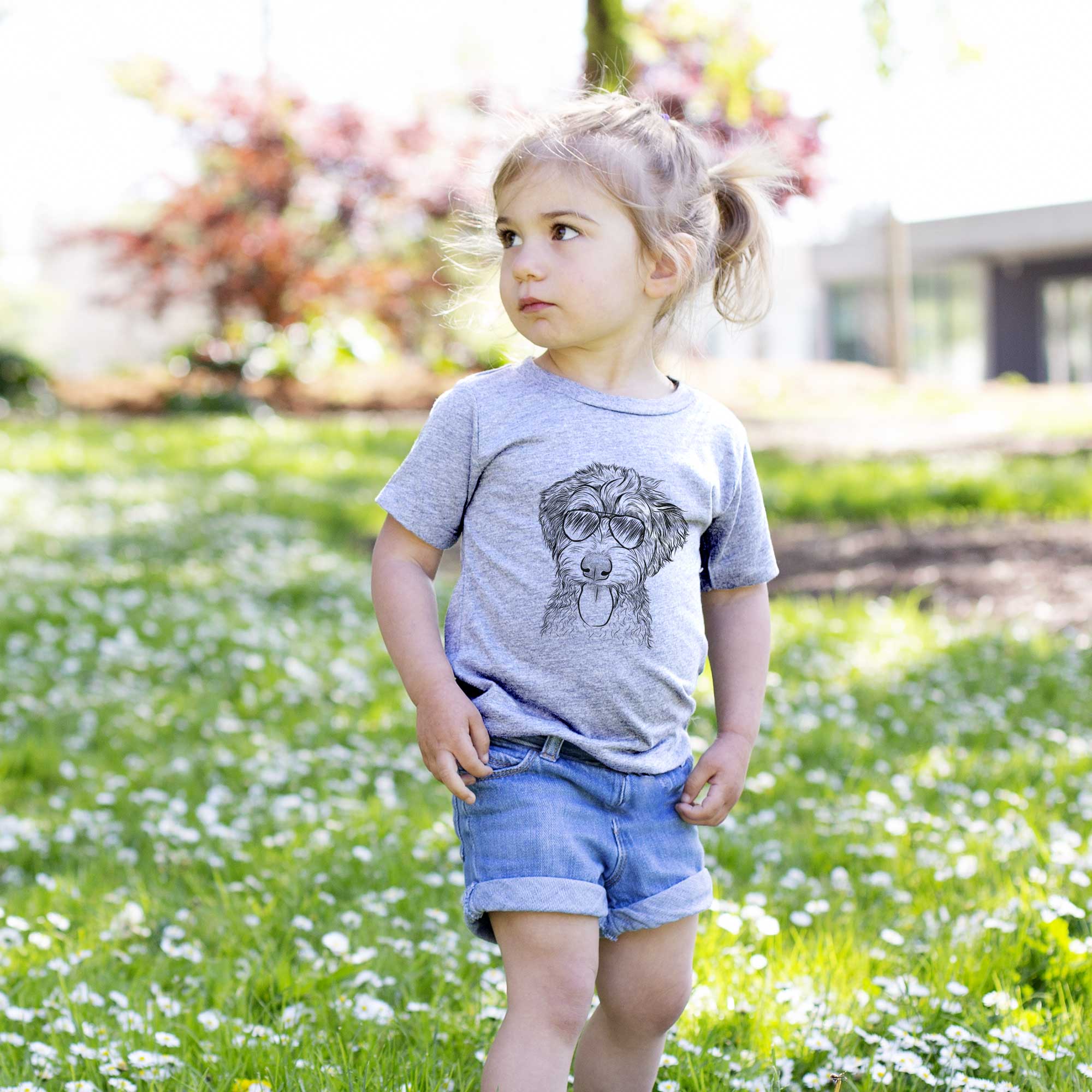 Aviator Myrtle Mae the Aussiedoodle - Kids/Youth/Toddler Shirt