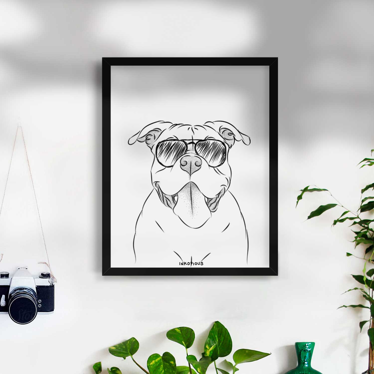 Nacho the American Bully Art Print