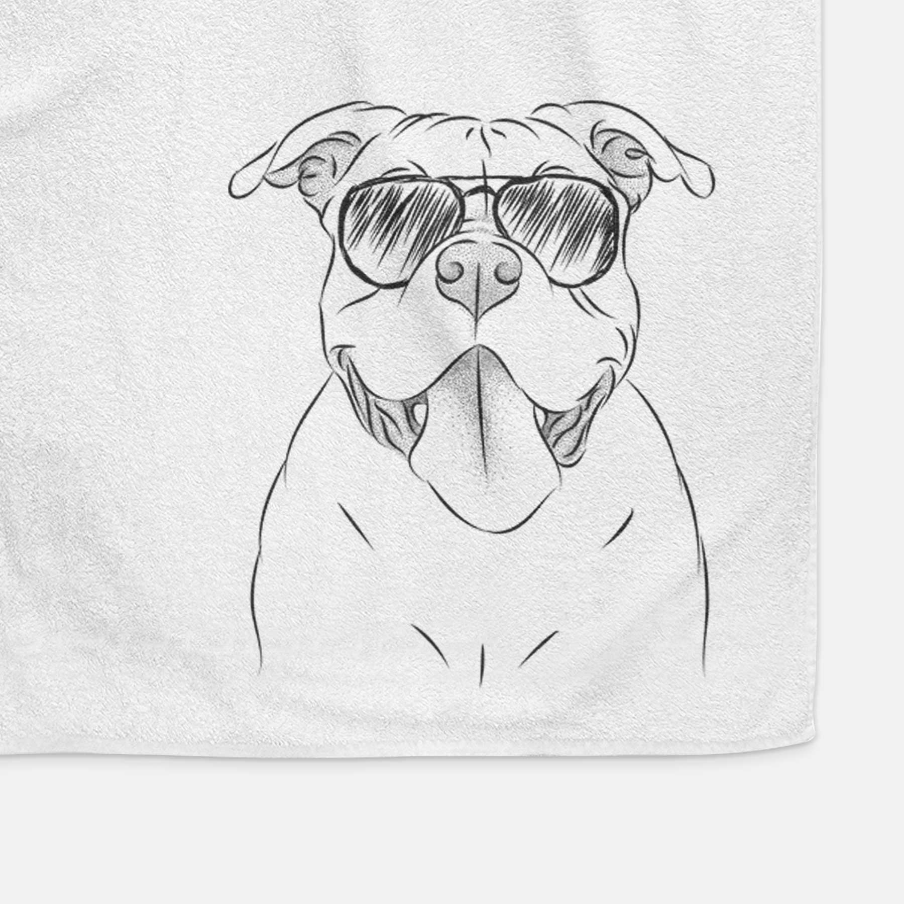 Nacho the American Bully Decorative Hand Towel