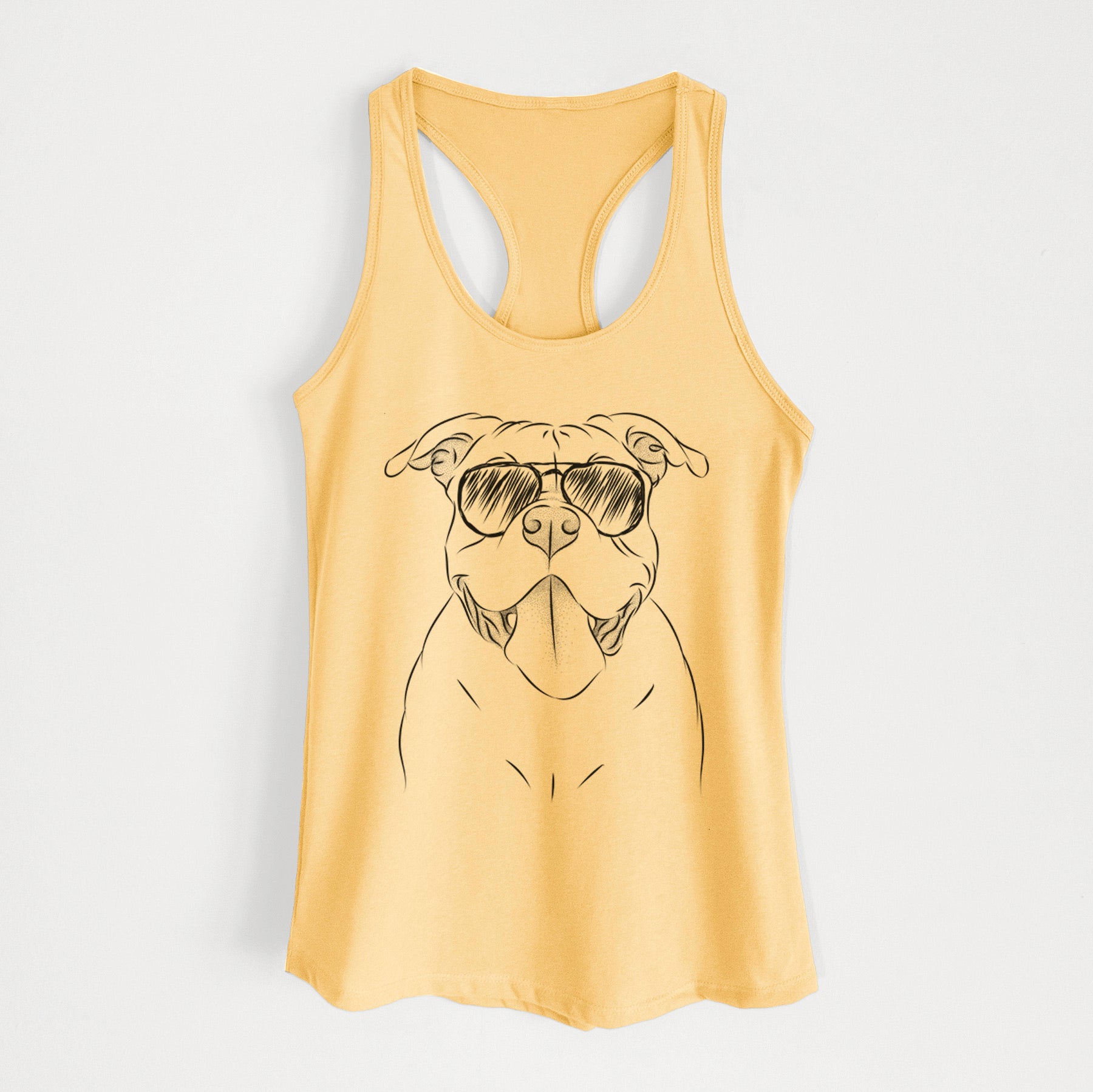 Nacho the American Bully - Women's Racerback Tanktop