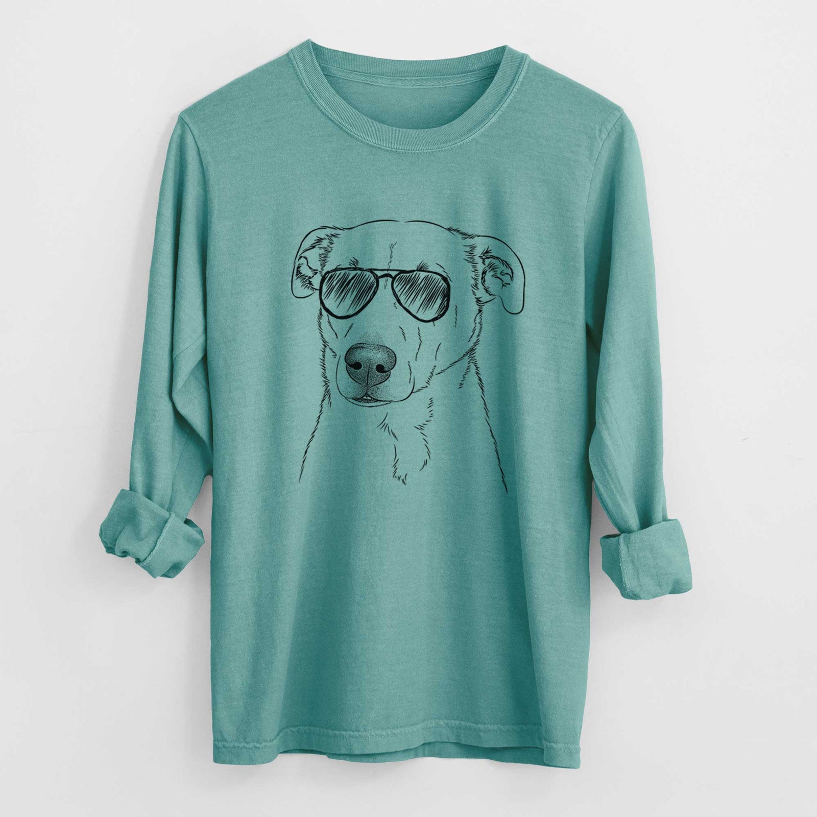 Aviators Nala the American Staffordshire Terrier - Heavyweight 100% Cotton Long Sleeve