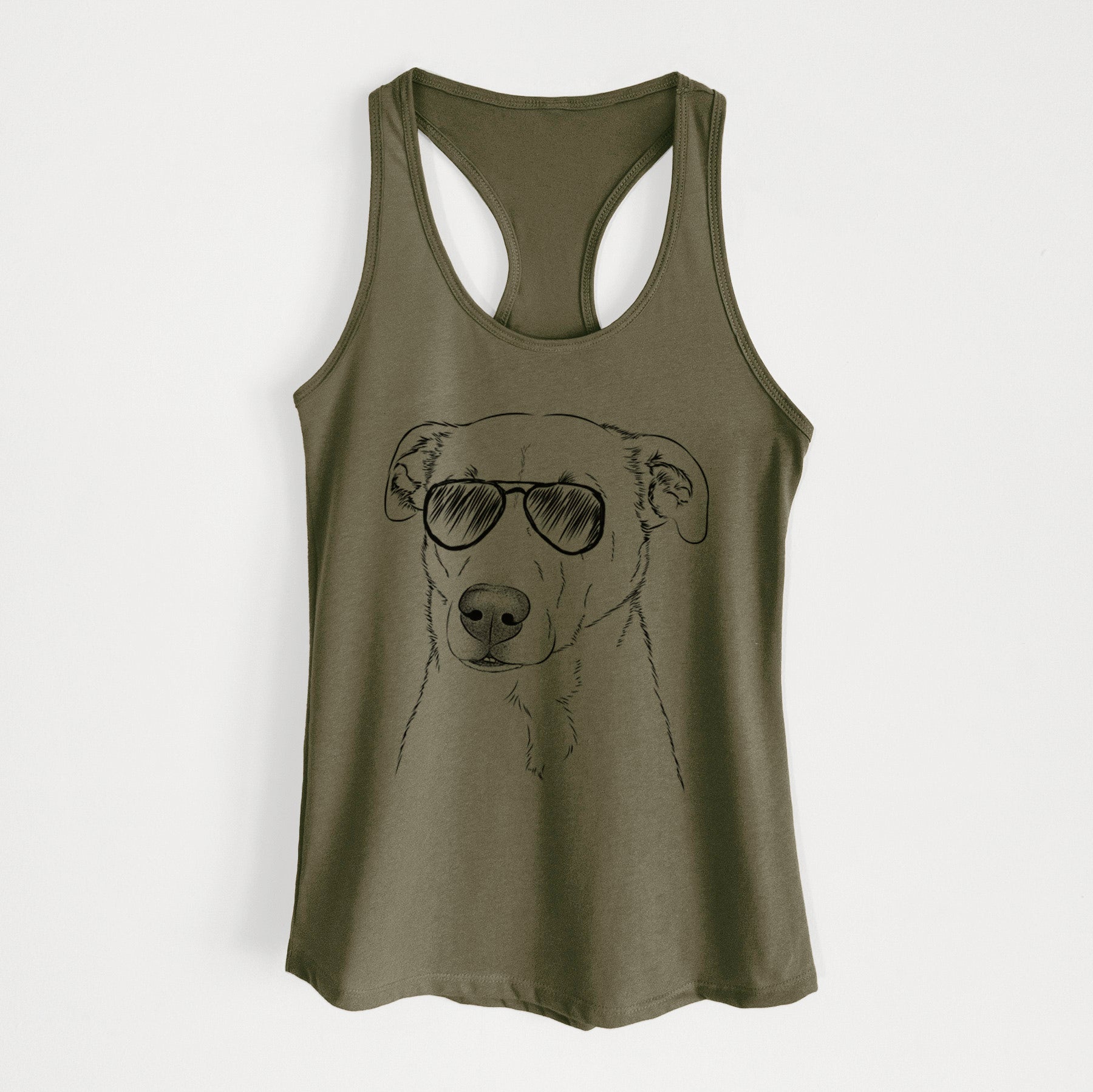 Nala the American Staffordshire Terrier - Women's Racerback Tanktop