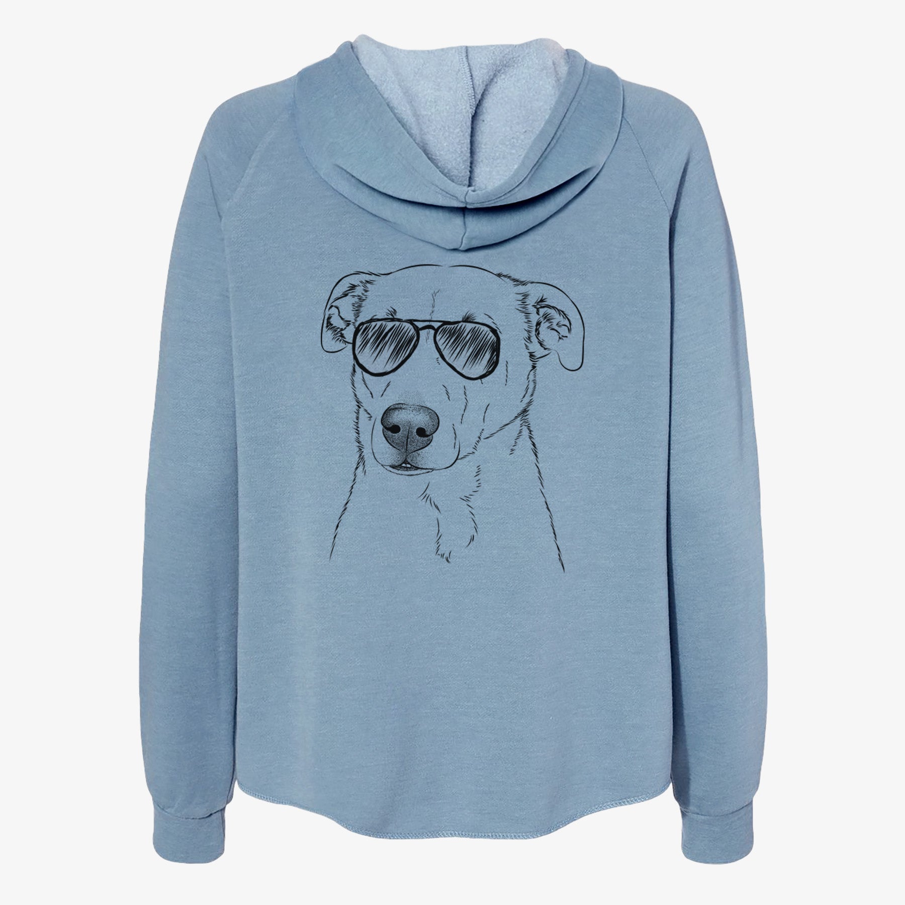 Nala the American Staffordshire Terrier - Women's Cali Wave Zip-Up Sweatshirt