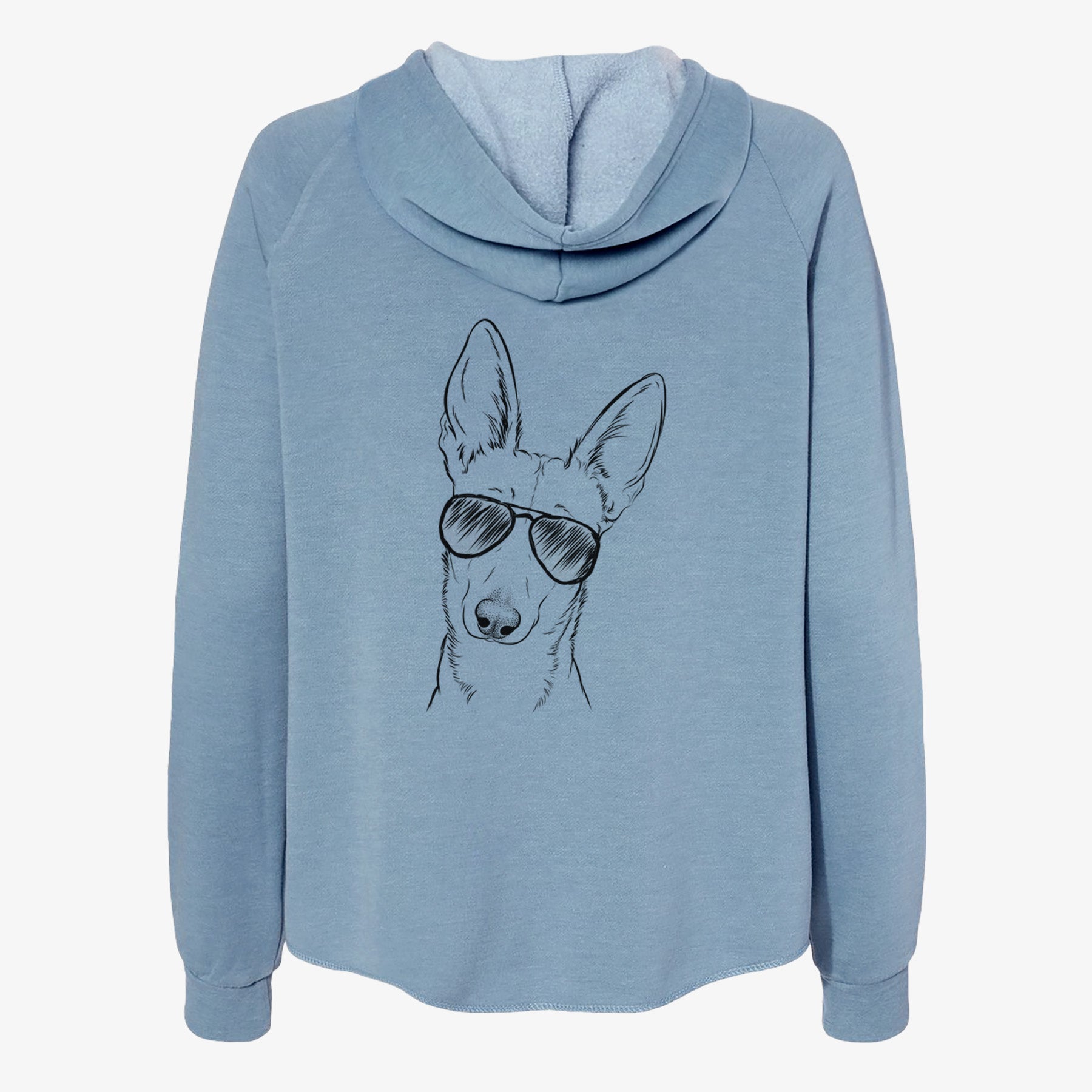 Nala the Carolina Dog - Women's Cali Wave Zip-Up Sweatshirt