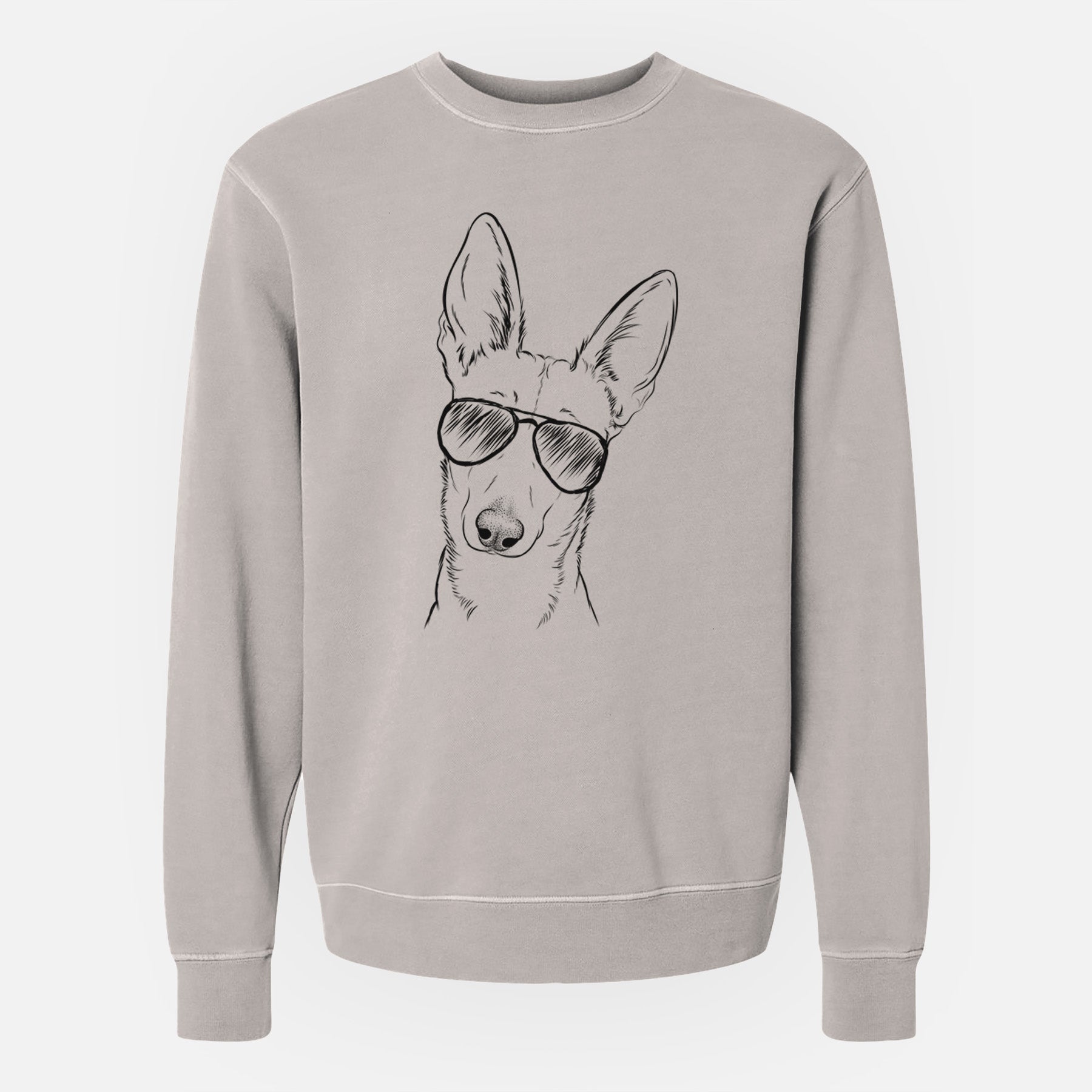 Aviator Nala the Carolina Dog - Unisex Pigment Dyed Crew Sweatshirt