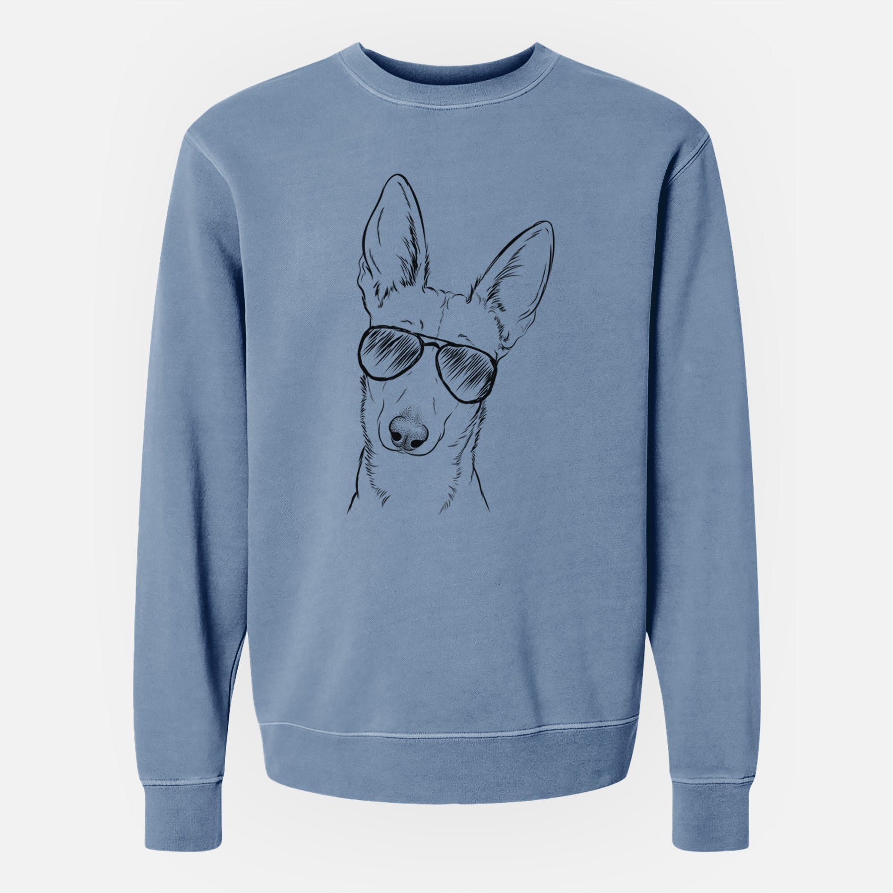 Aviator Nala the Carolina Dog - Unisex Pigment Dyed Crew Sweatshirt