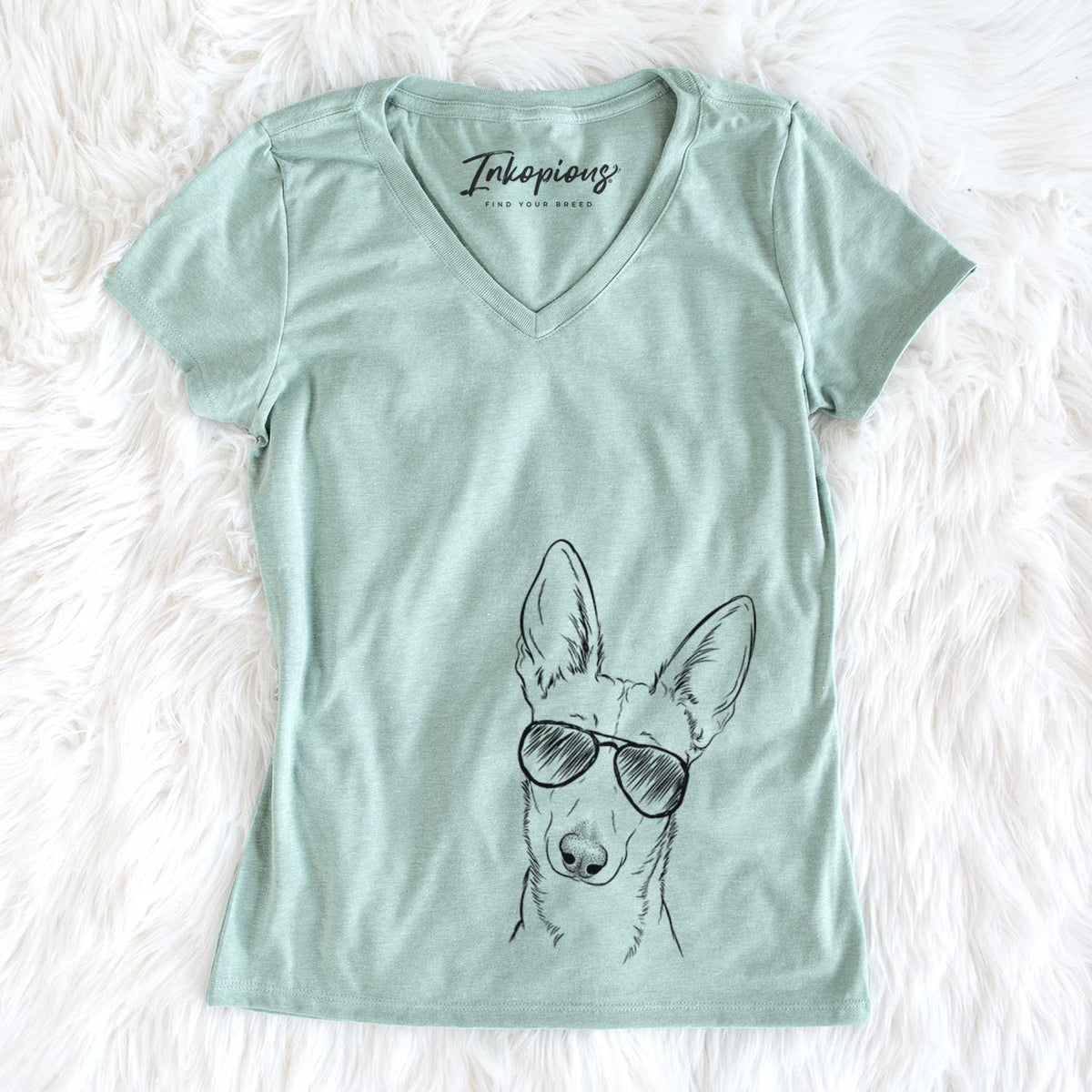 Aviator Nala the Carolina Dog - Women's V-neck Shirt