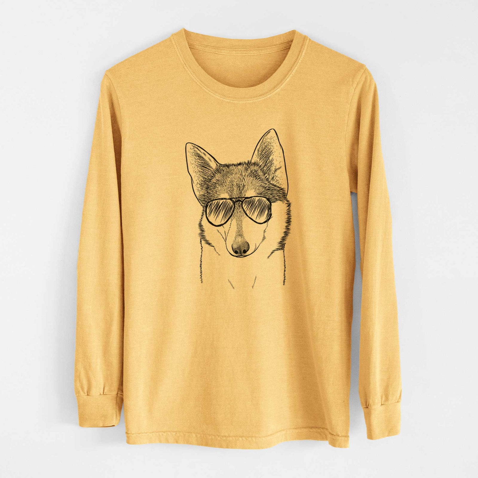 Aviators Nami the Alaskan Klee Kai - Heavyweight 100% Cotton Long Sleeve