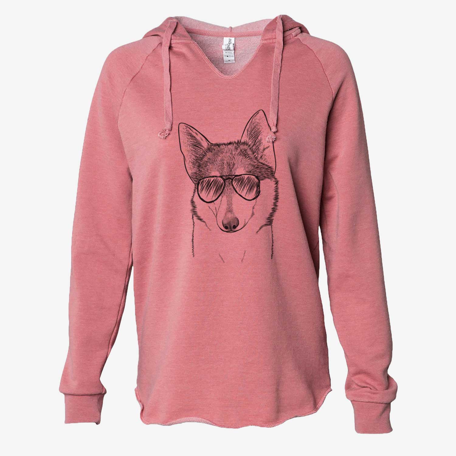 Nami the Alaskan Klee Kai - Cali Wave Hooded Sweatshirt