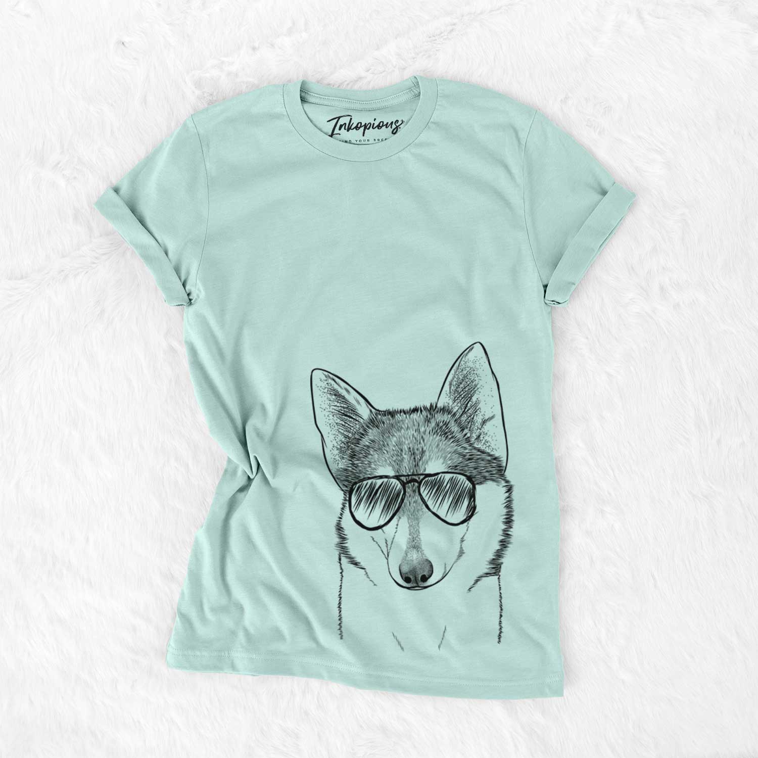 Aviator Nami the Alaskan Klee Kai - Unisex Crewneck