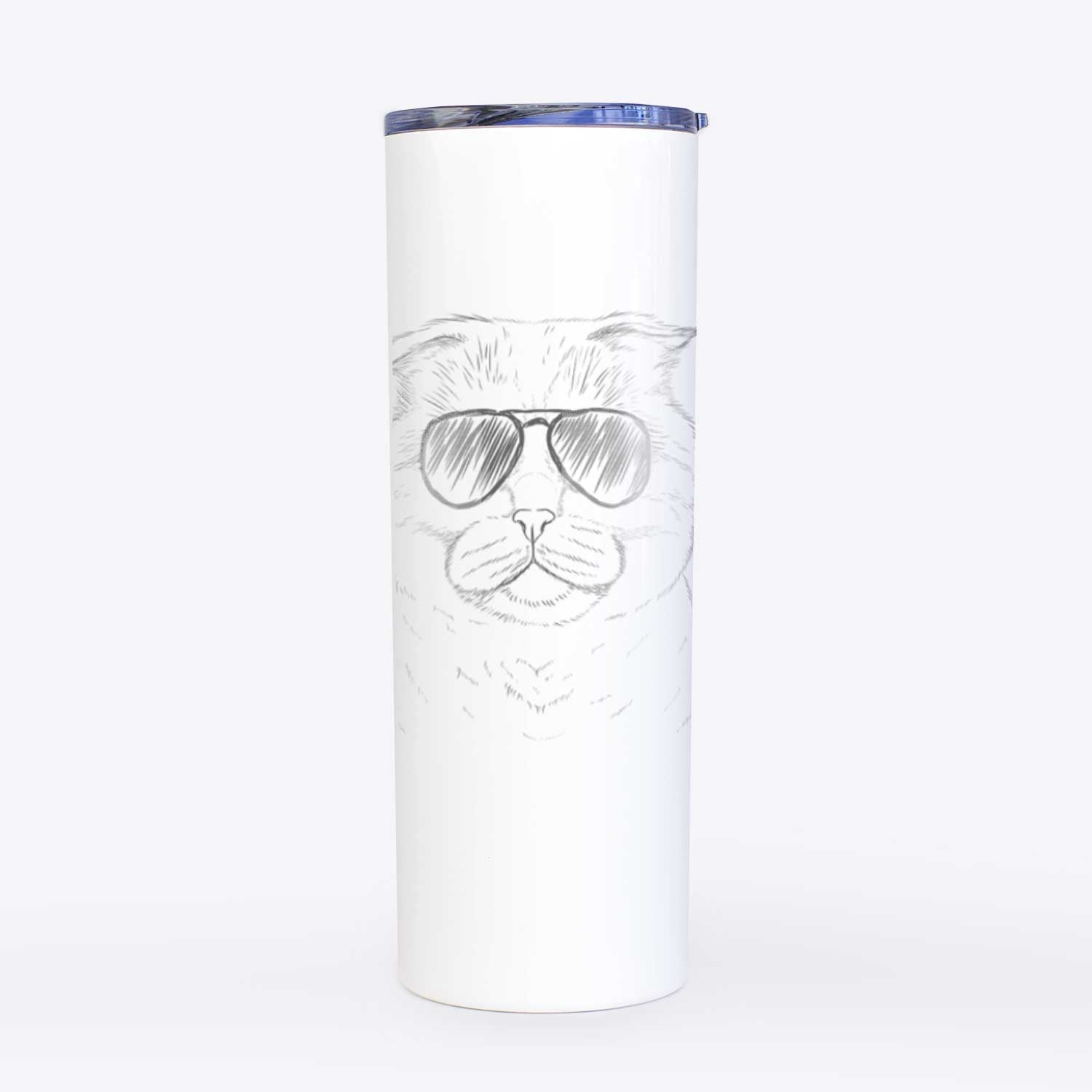 Neko the Scottish Fold Cat - 20oz Skinny Tumbler