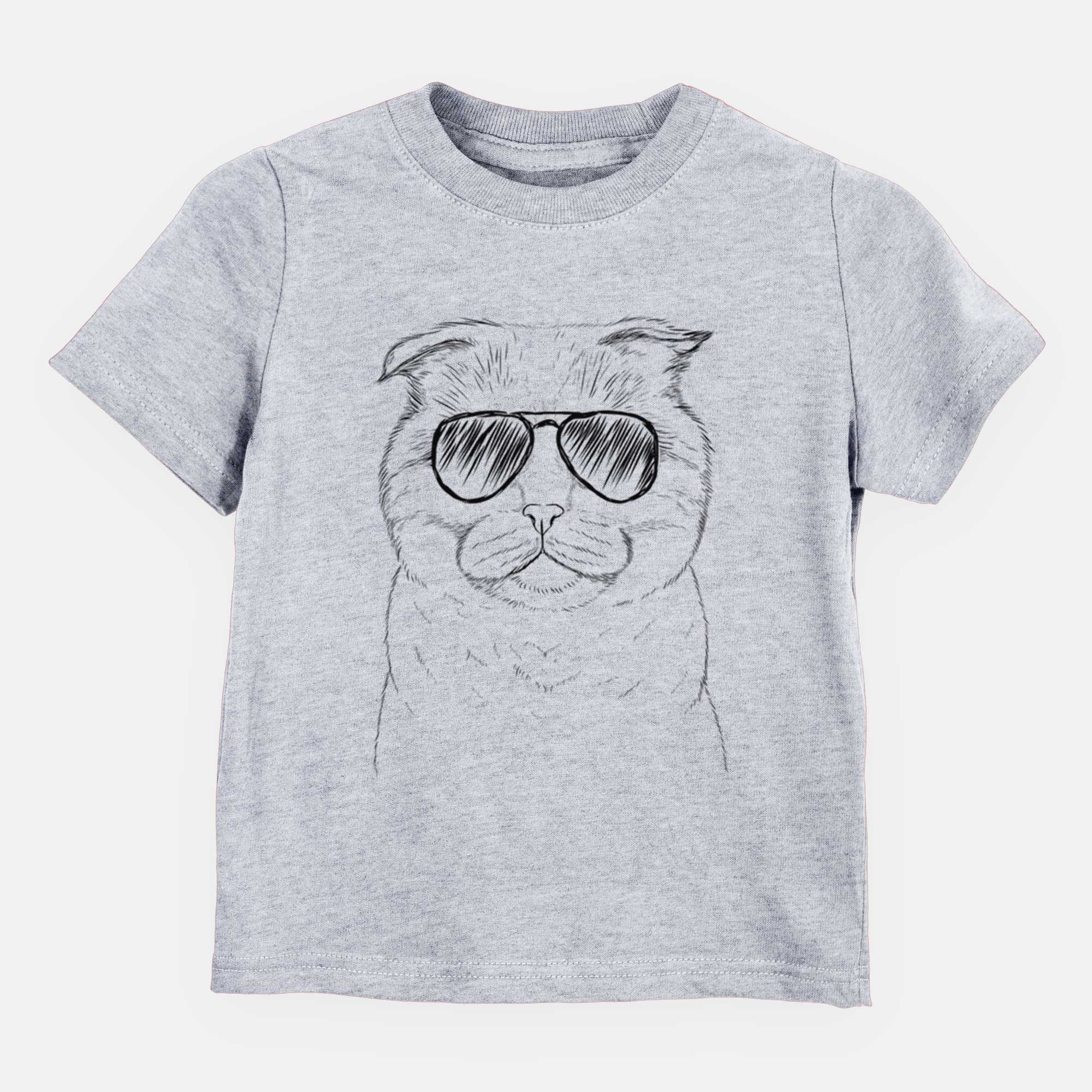 Aviator Neko the Scottish Fold Cat - Kids/Youth/Toddler Shirt