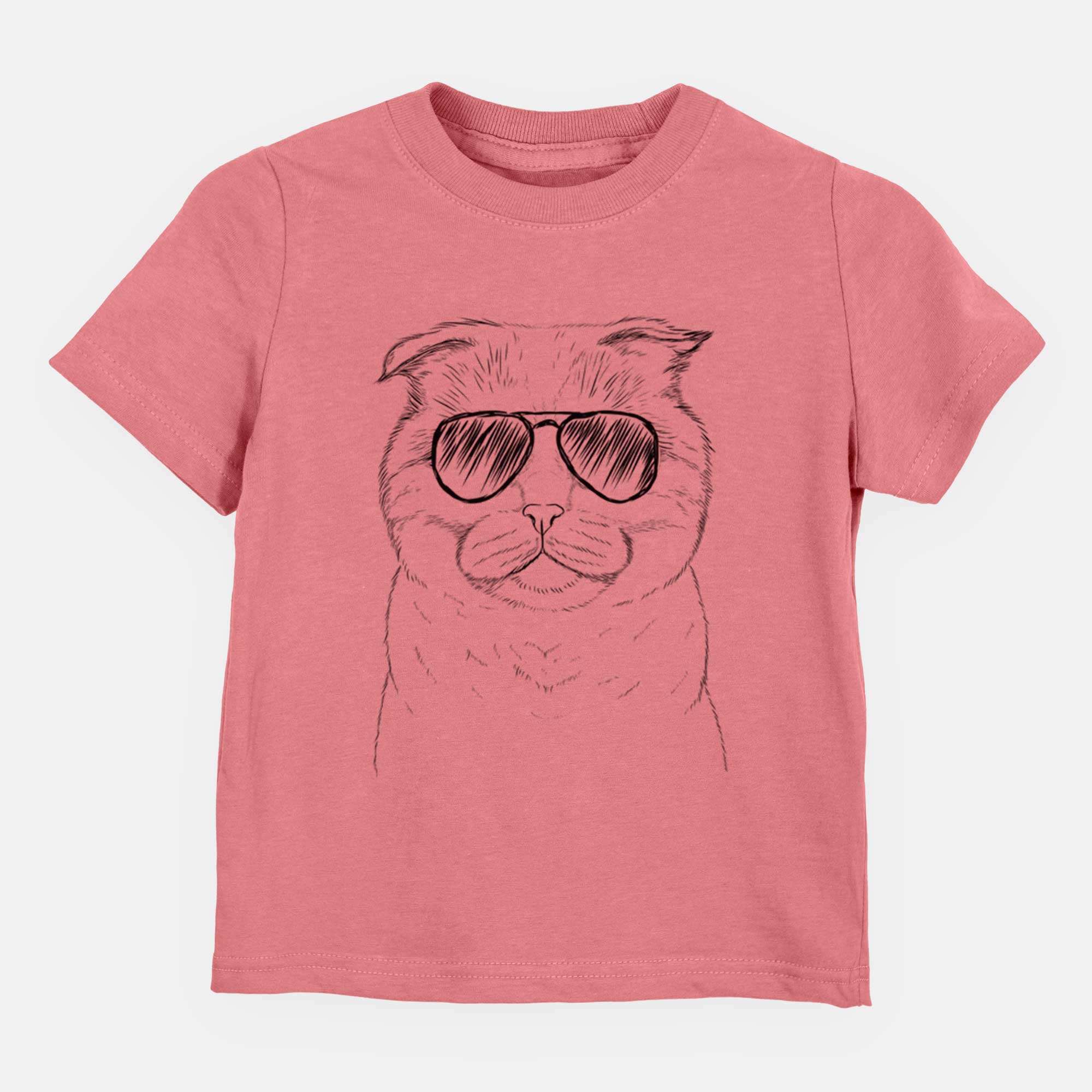 Aviator Neko the Scottish Fold Cat - Kids/Youth/Toddler Shirt