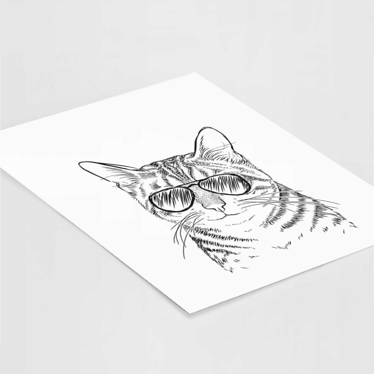 Nell the Tabby Cat Art Print