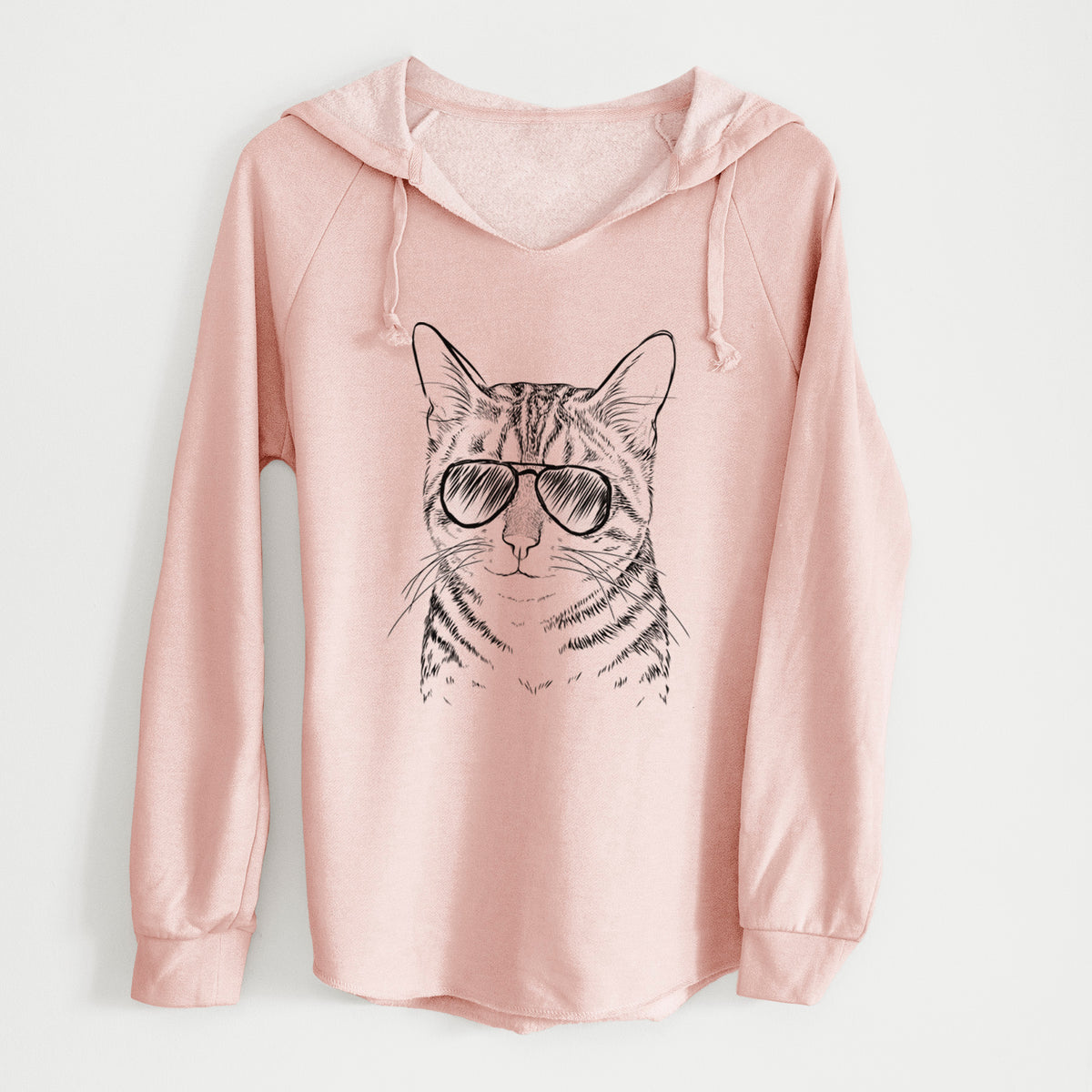 Aviator Nell the Tabby Cat - Cali Wave Hooded Sweatshirt