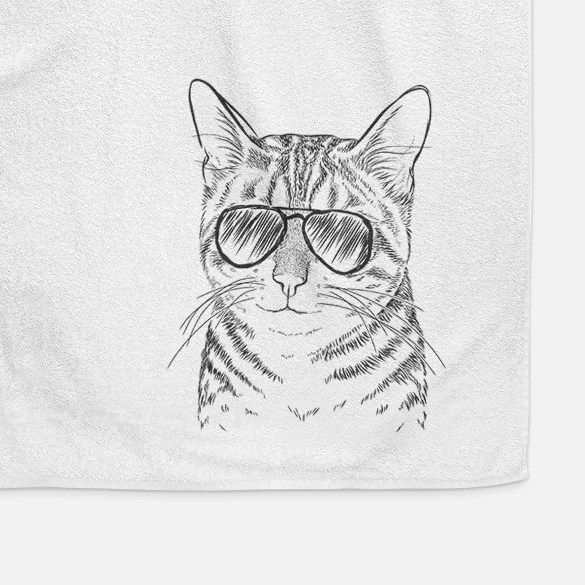 Nell the Tabby Cat Decorative Hand Towel