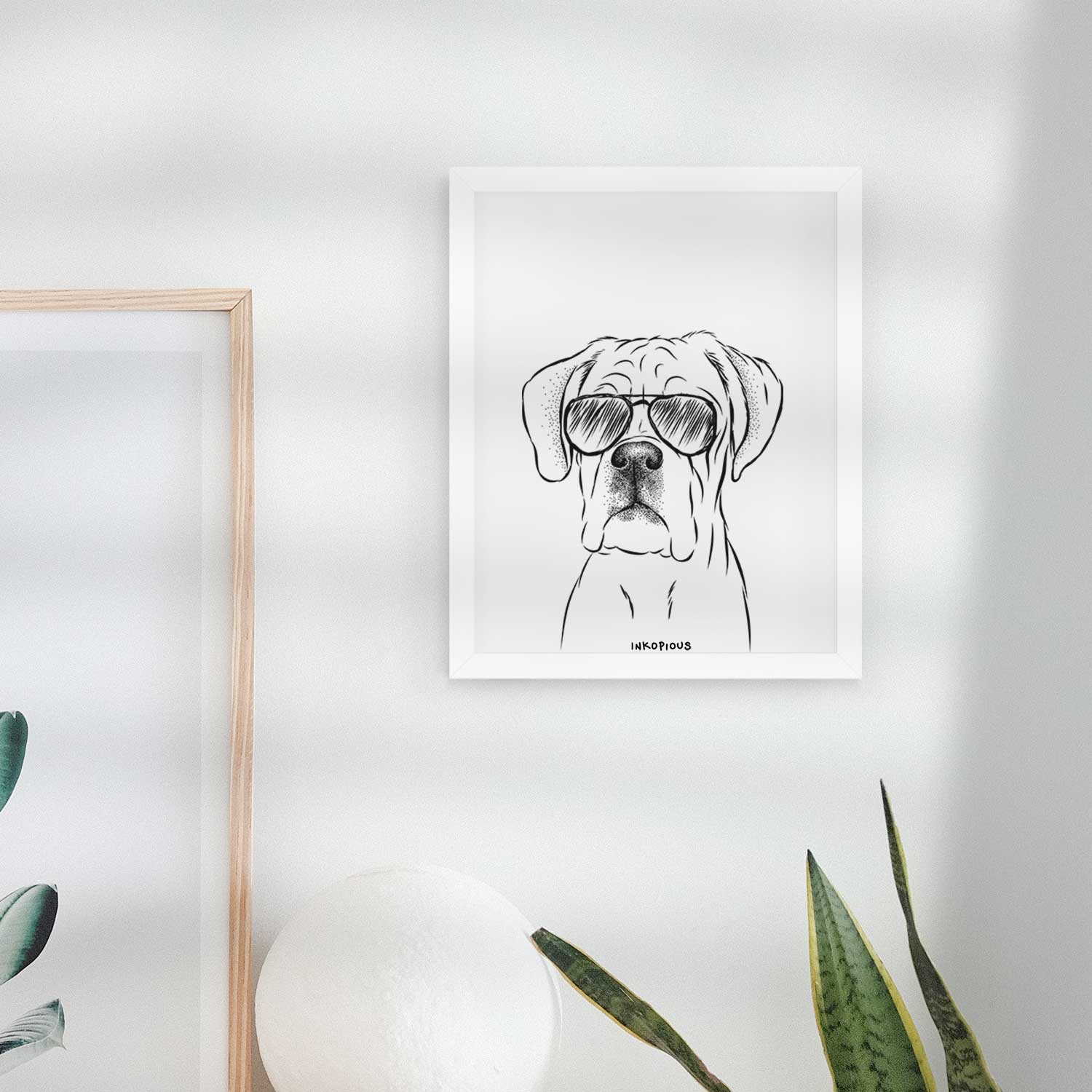 Nelly the Boxer Art Print