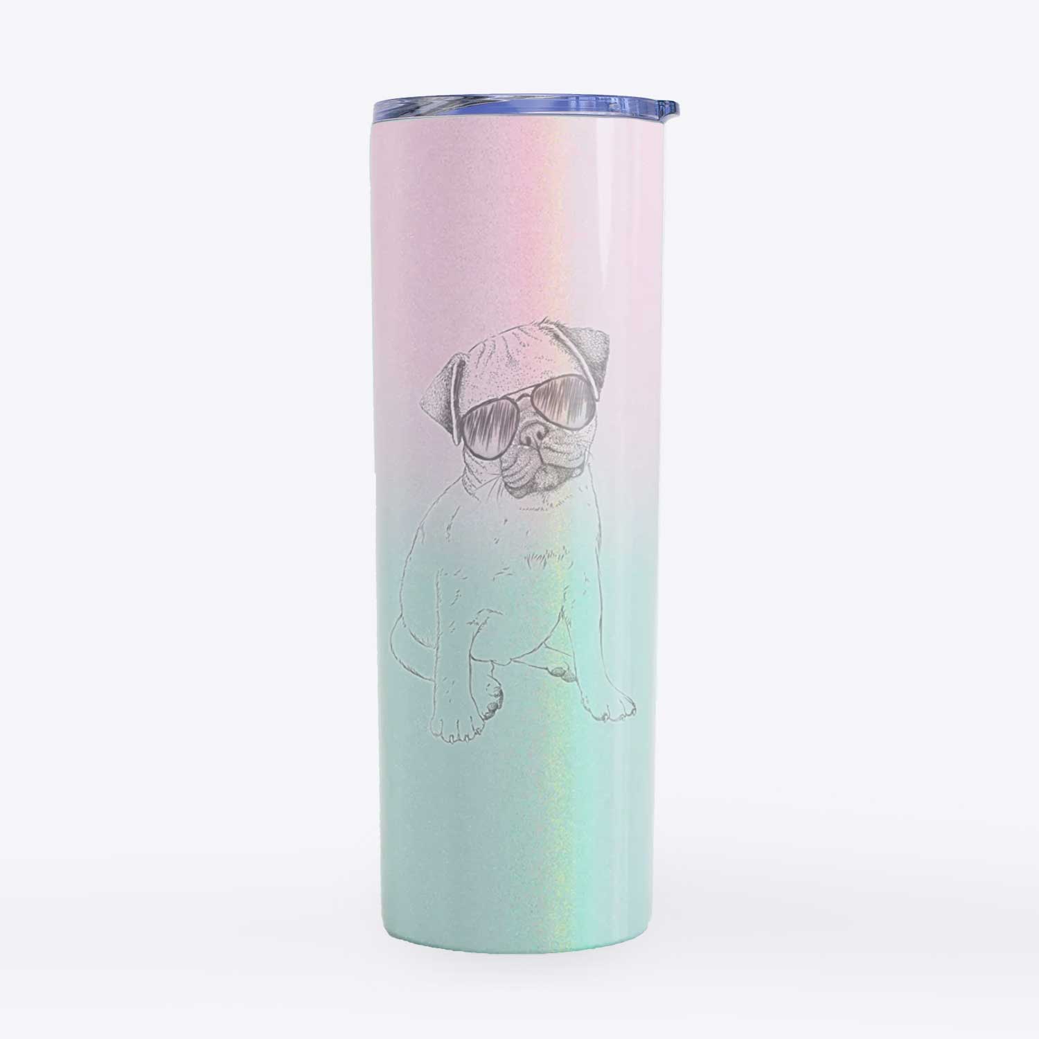 Nelson the Pug Puppy - 20oz Skinny Tumbler