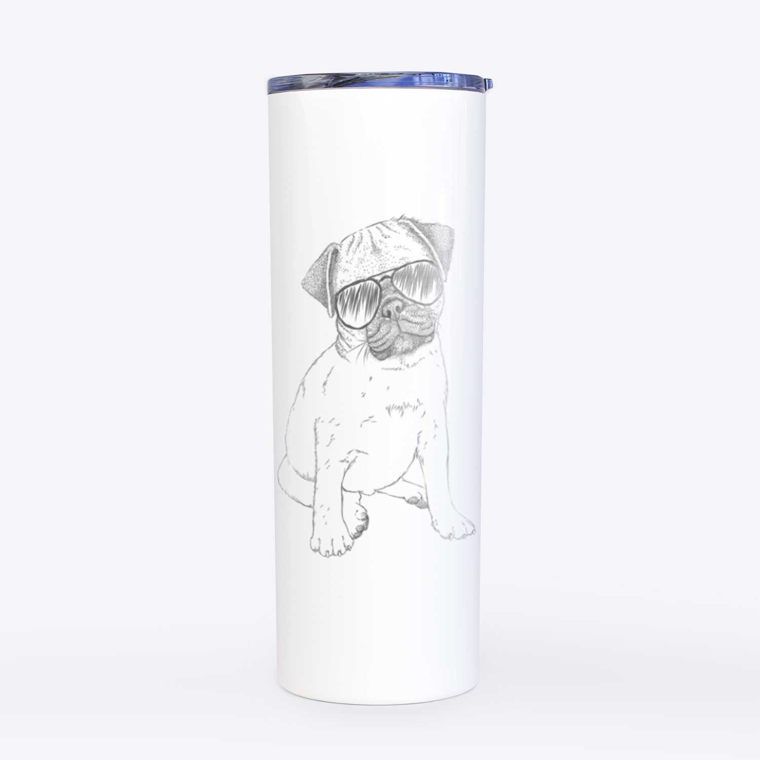 Nelson the Pug Puppy - 20oz Skinny Tumbler