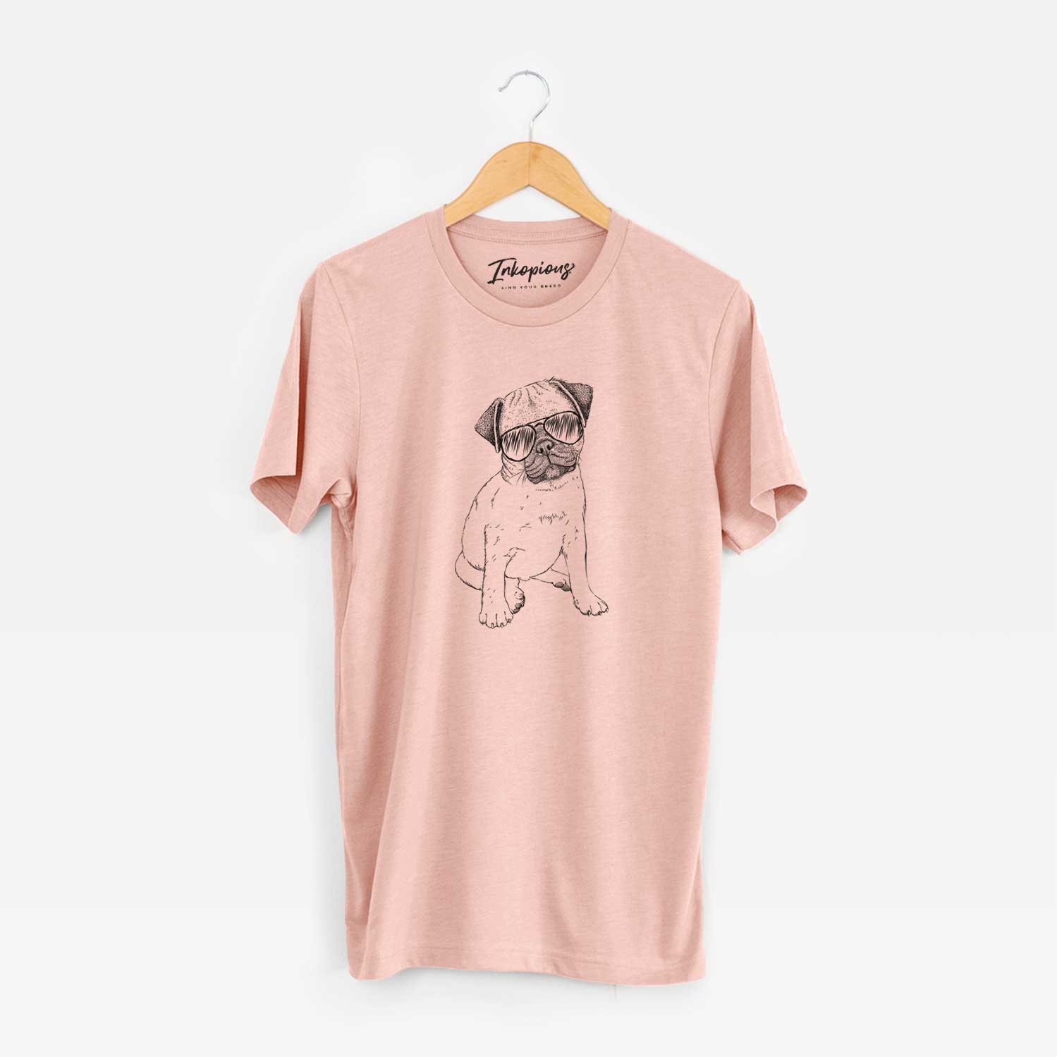 Aviator Nelson the Pug Puppy - Unisex Crewneck