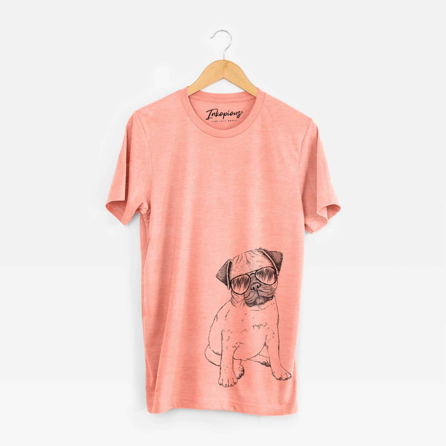 Aviator Nelson the Pug Puppy - Unisex Crewneck