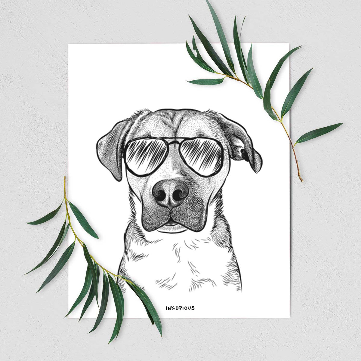 Nemo the Mixed Breed Art Print