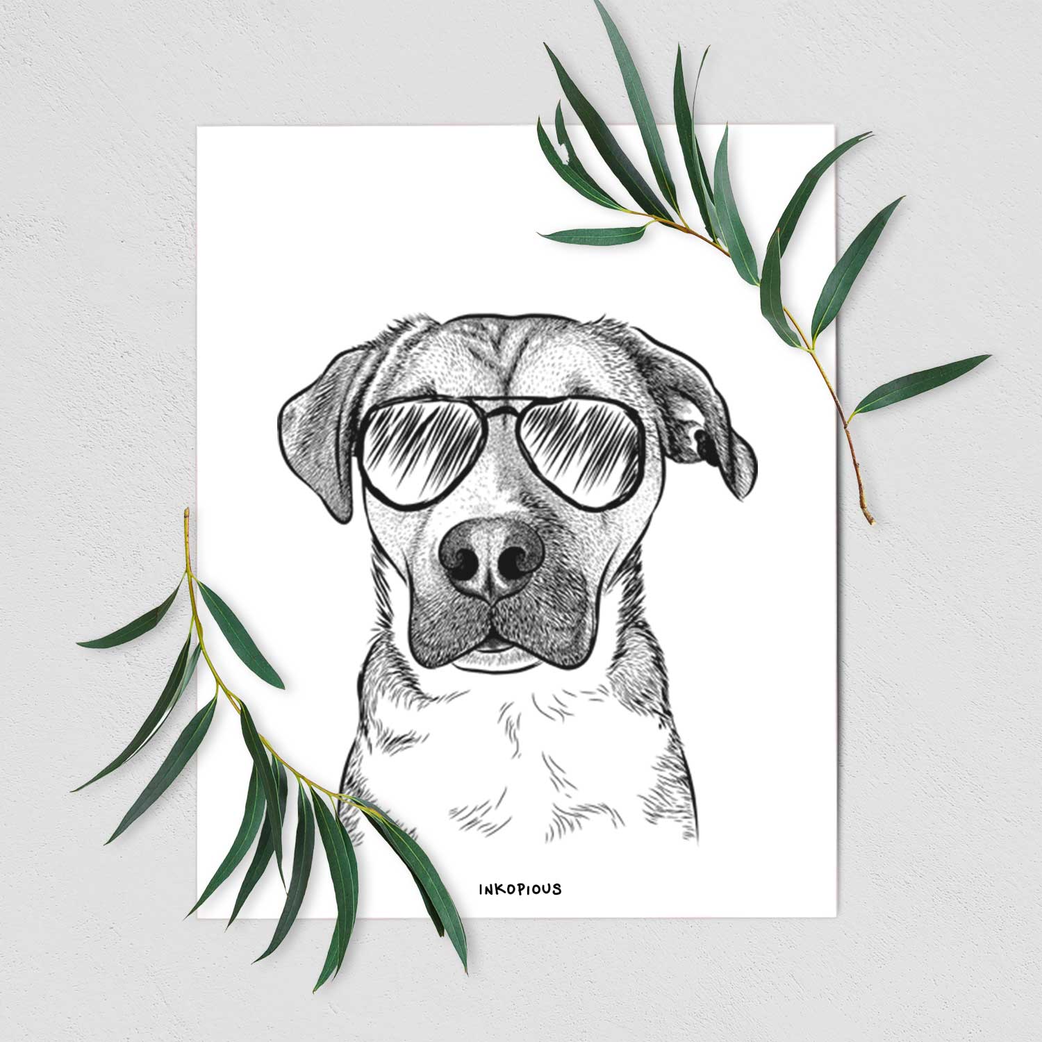 Nemo the Mixed Breed Art Print