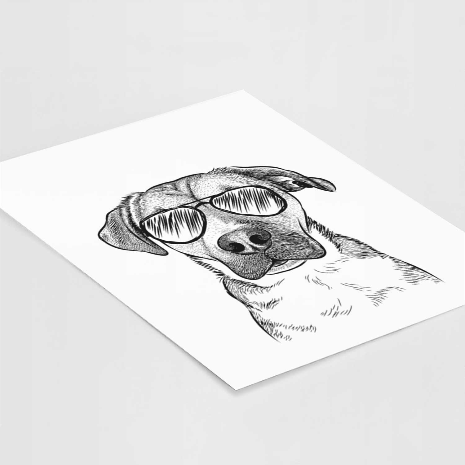Nemo the Mixed Breed Art Print