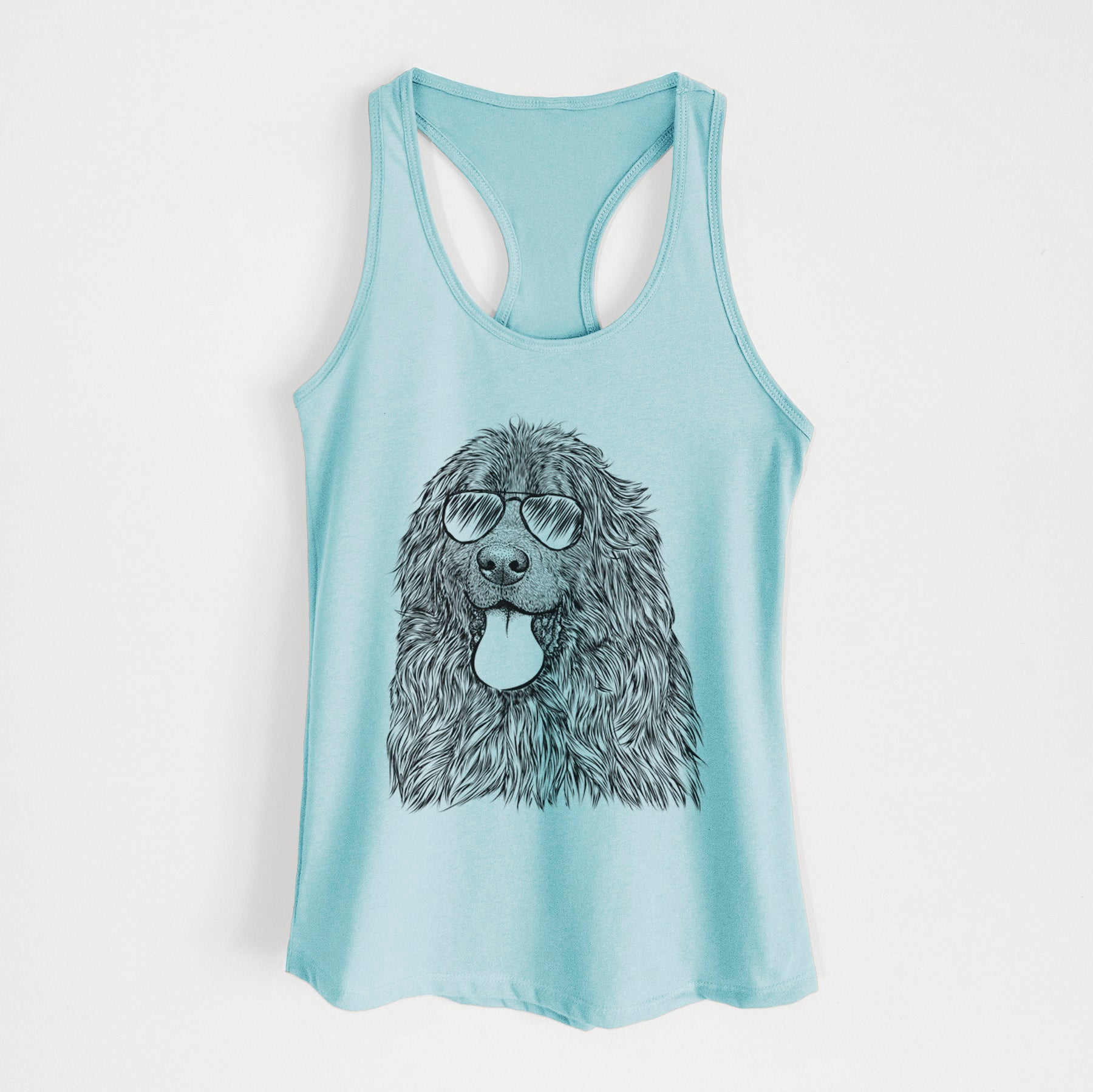 Neptune the Newfoundland - Women's Racerback Tanktop