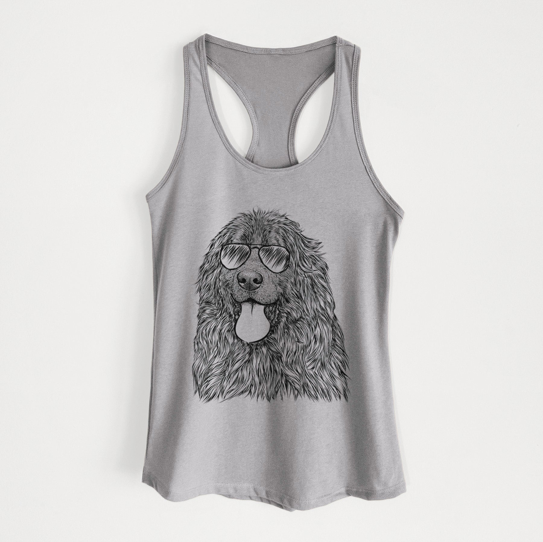 Neptune the Newfoundland - Women's Racerback Tanktop