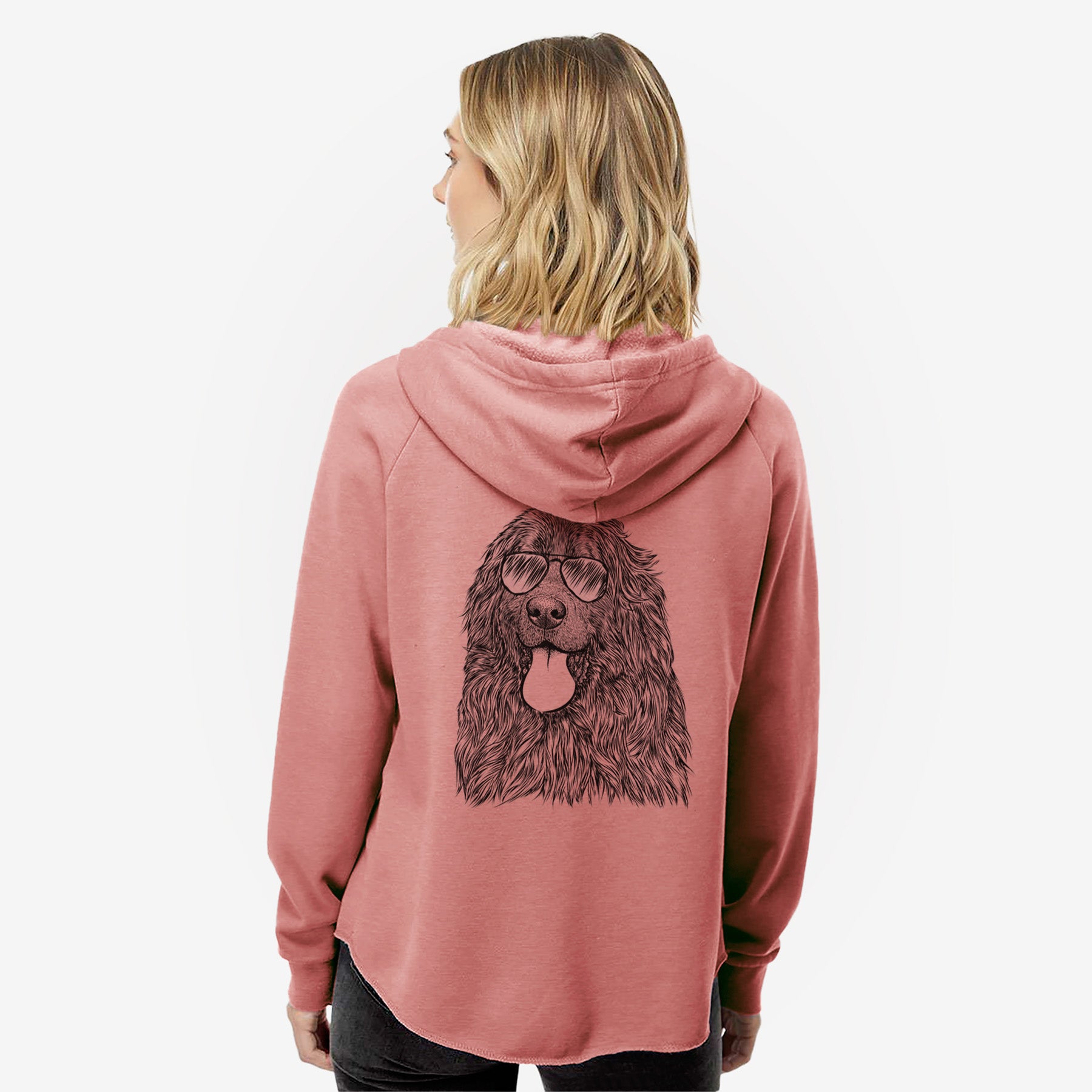 Neptune the Newfoundland - Women's Cali Wave Zip-Up Sweatshirt