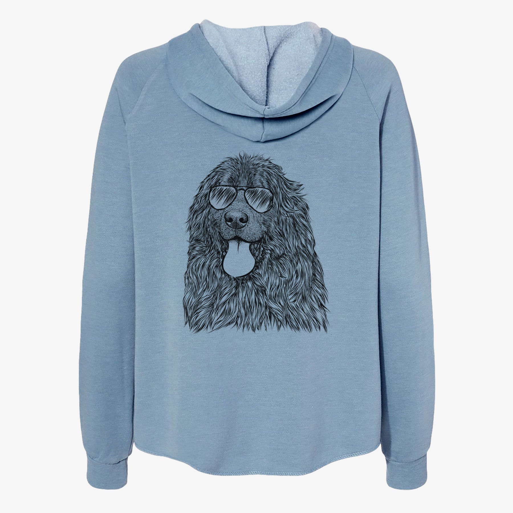 Neptune the Newfoundland - Women's Cali Wave Zip-Up Sweatshirt