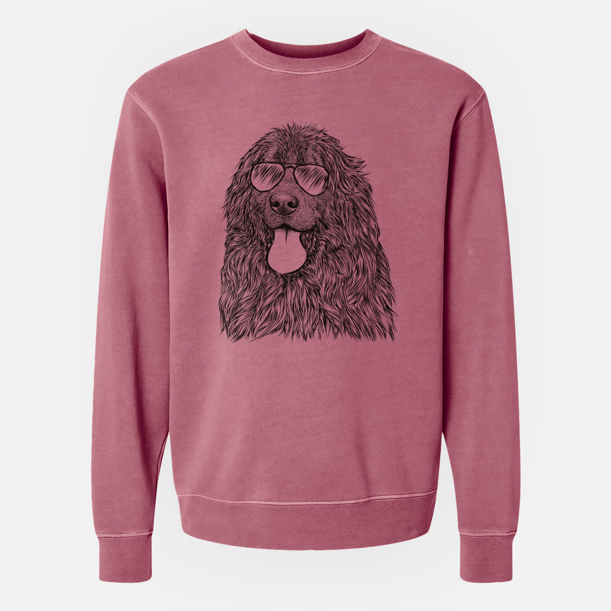 Aviator Neptune the Newfoundland - Unisex Pigment Dyed Crew Sweatshirt