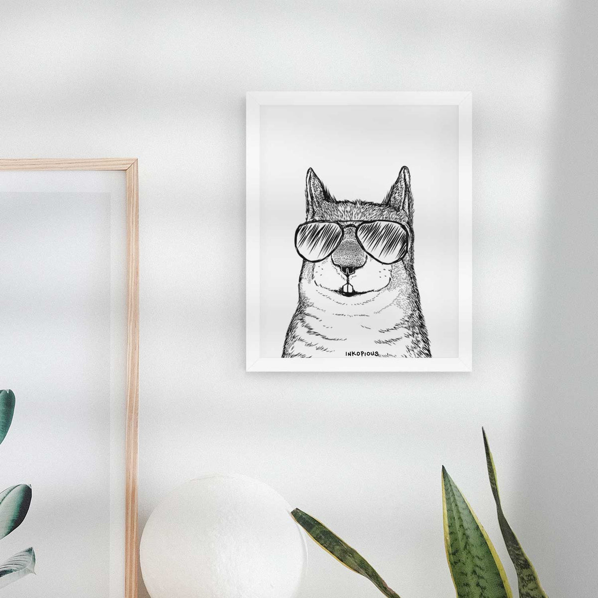 Nibbles the Squirrel Art Print