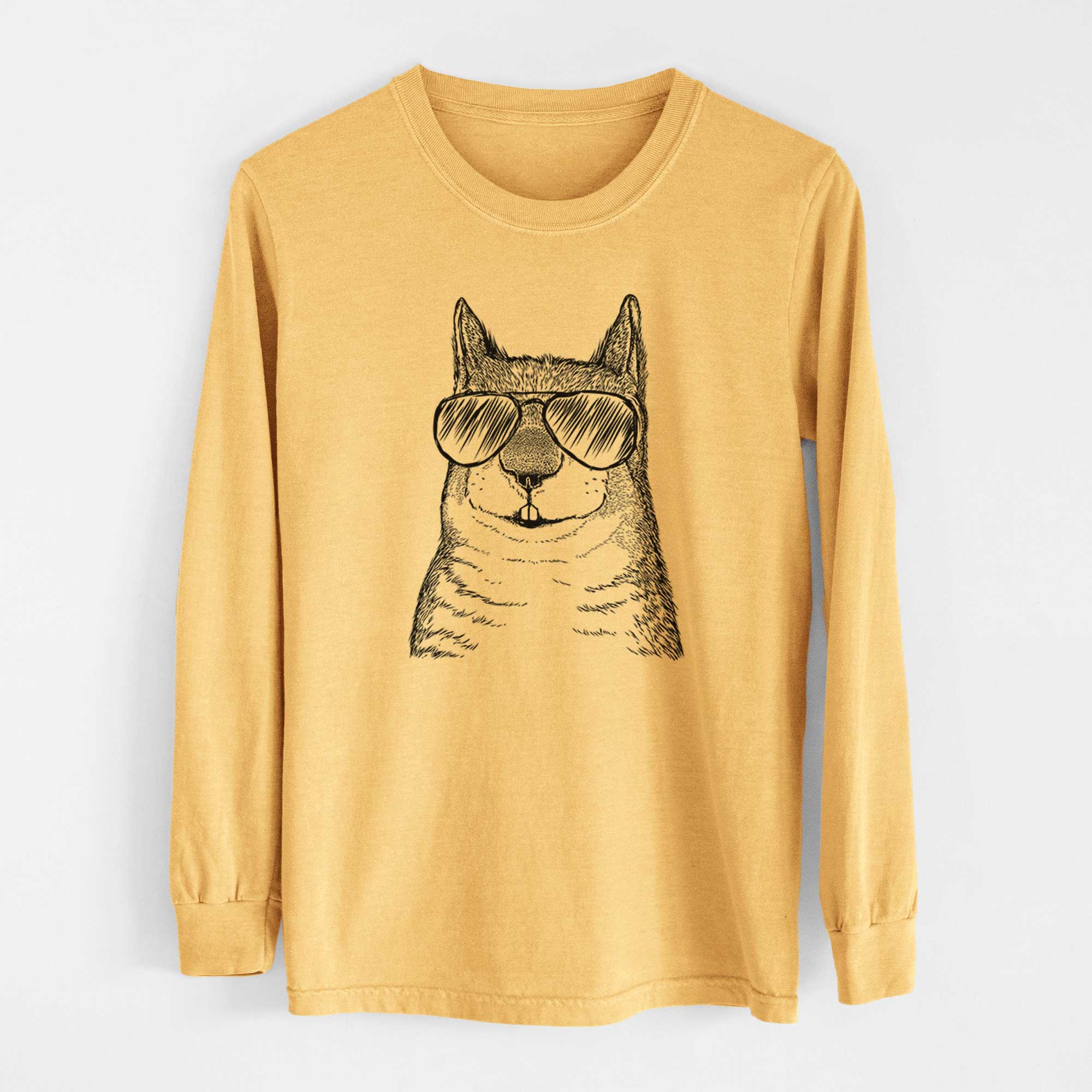 Aviators Nibbles the Squirrel - Heavyweight 100% Cotton Long Sleeve