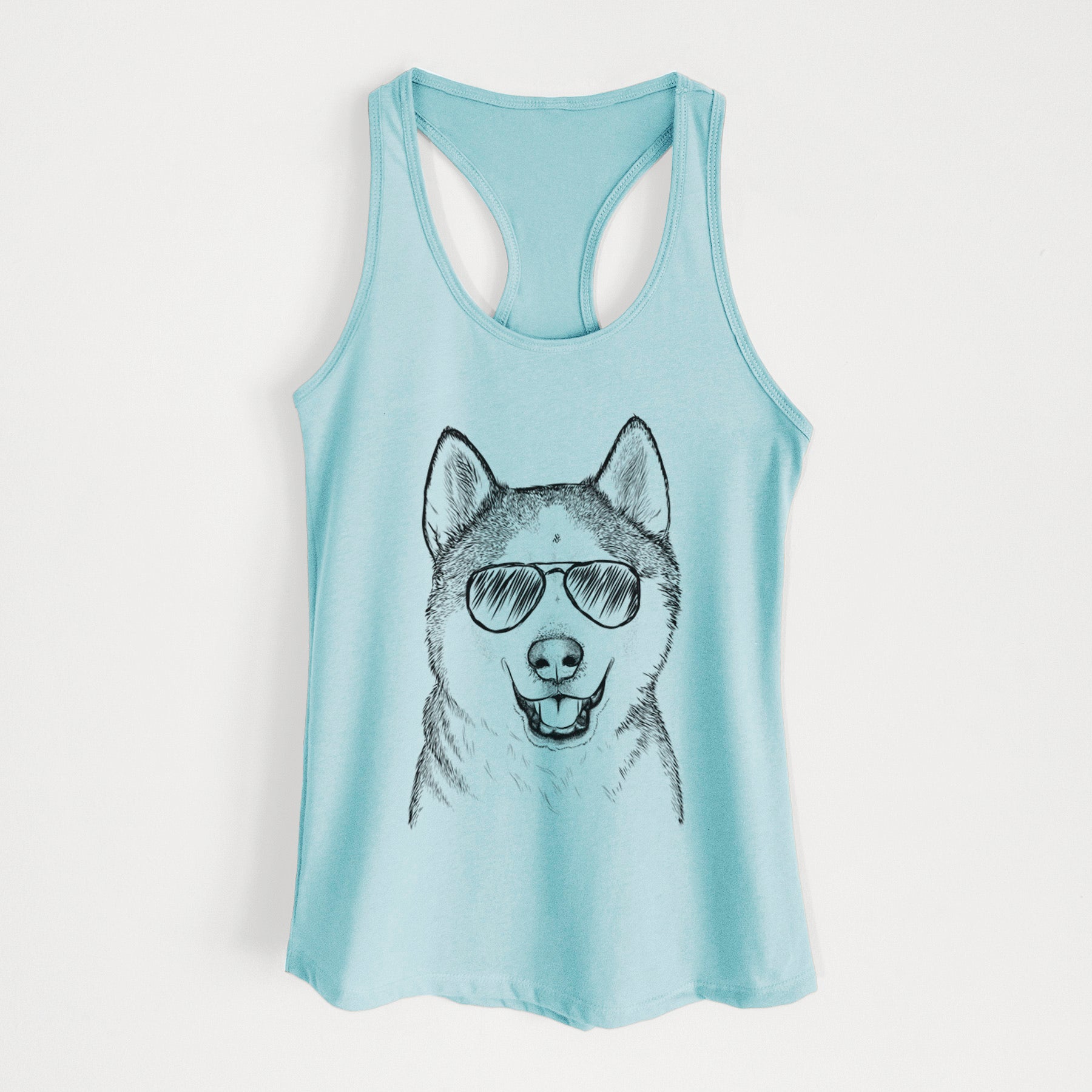 Nika the Siberian Husky - Women's Racerback Tanktop