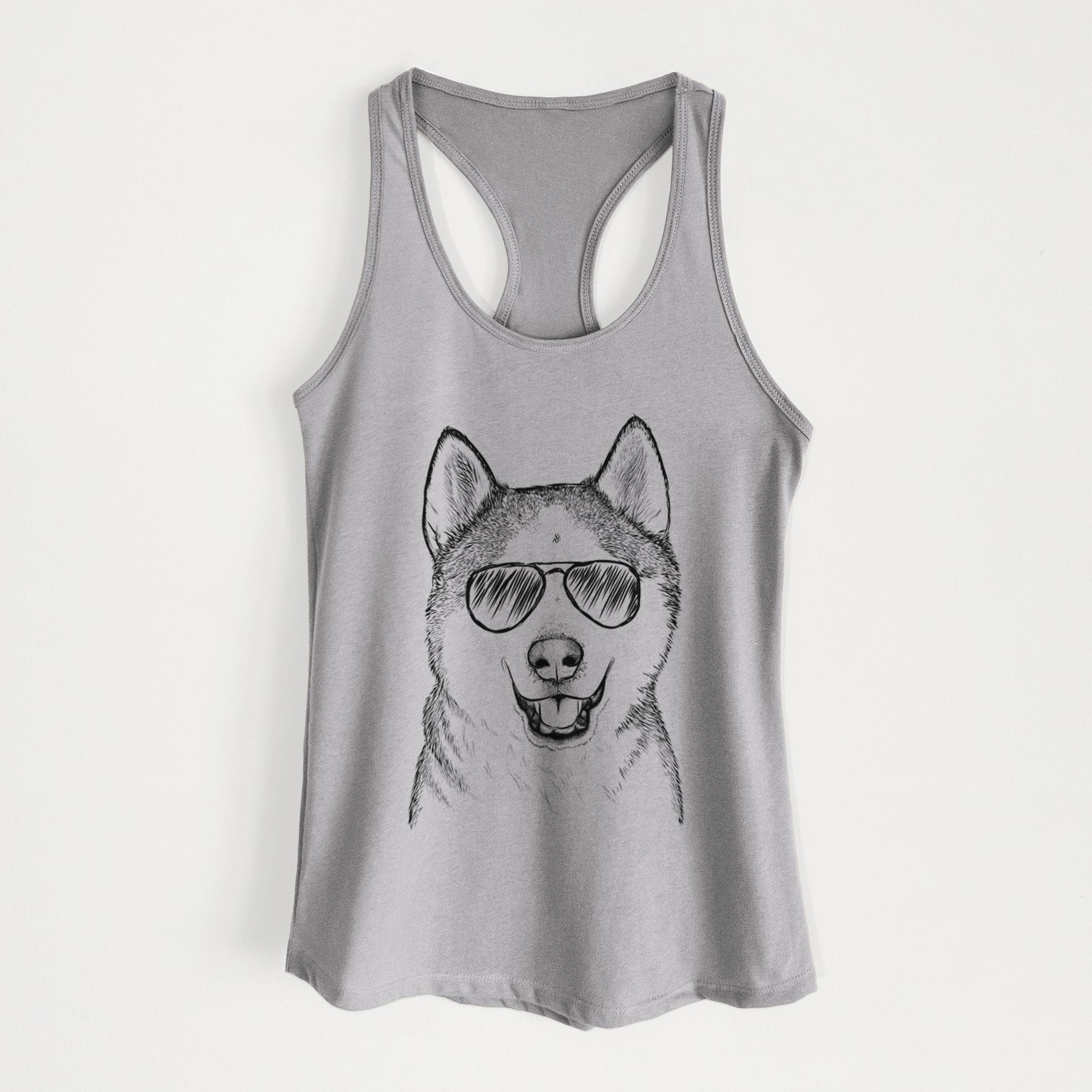 Nika the Siberian Husky - Women's Racerback Tanktop