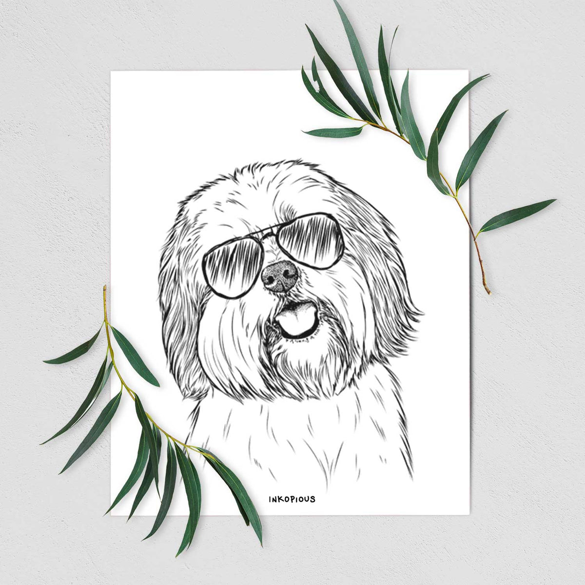 Nikka the Lowchen Art Print