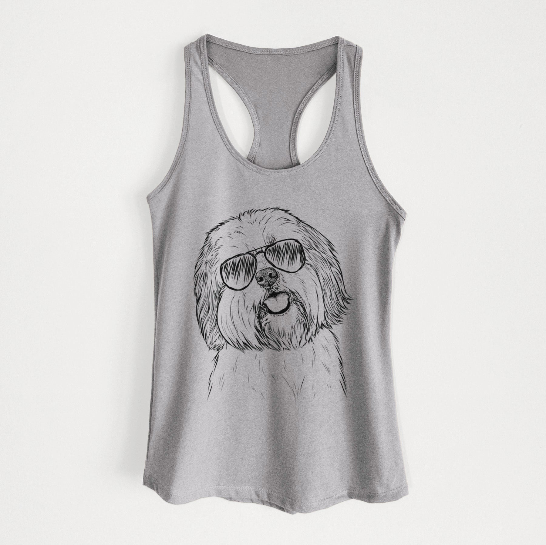 Nikka the Lowchen - Women's Racerback Tanktop