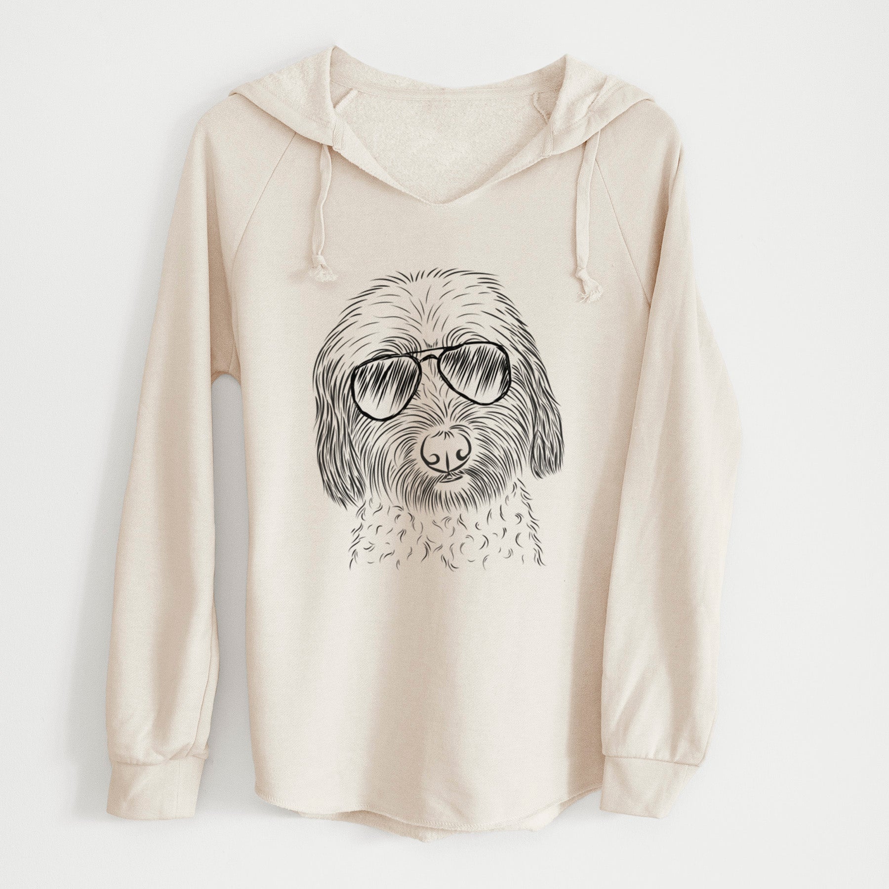 Aviator Niles the Soft Coated Wheaten Terrier - Cali Wave Hooded Sweatshirt