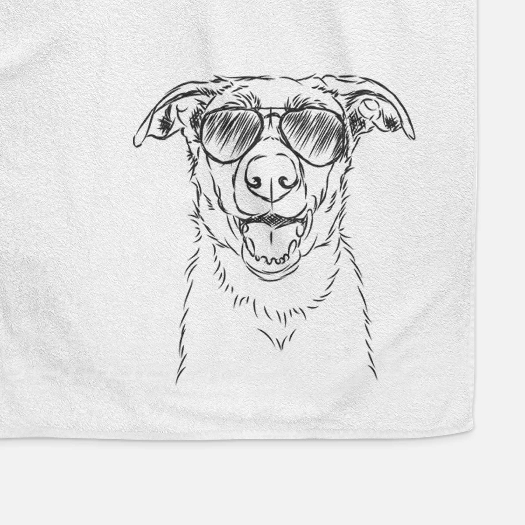 Noah the Border Collie Decorative Hand Towel