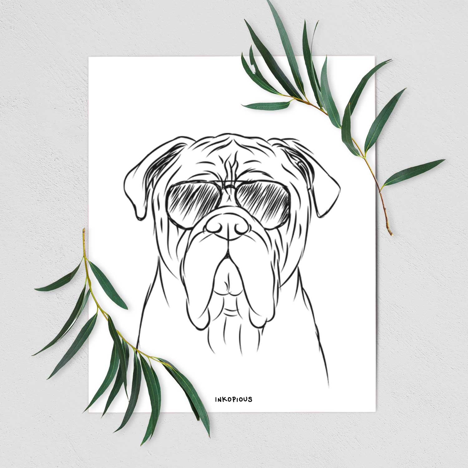 Nolan the Bull Mastiff Art Print