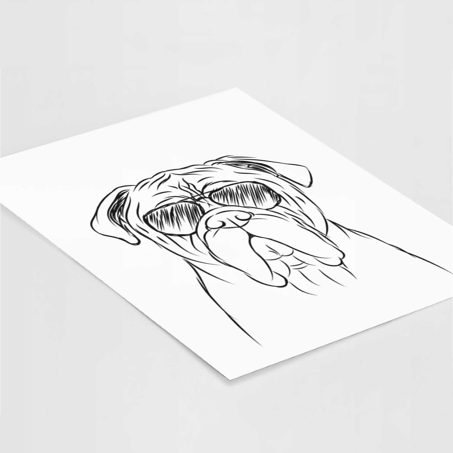 Nolan the Bull Mastiff Art Print