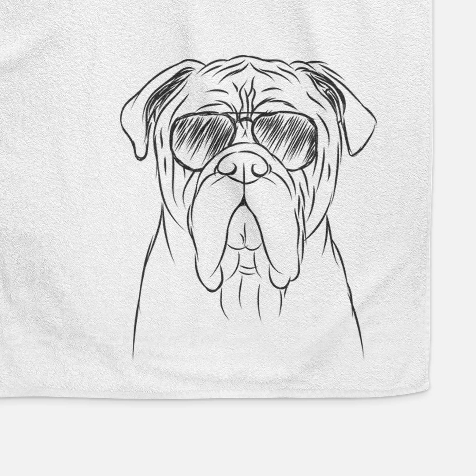 Nolan the Bull Mastiff Decorative Hand Towel