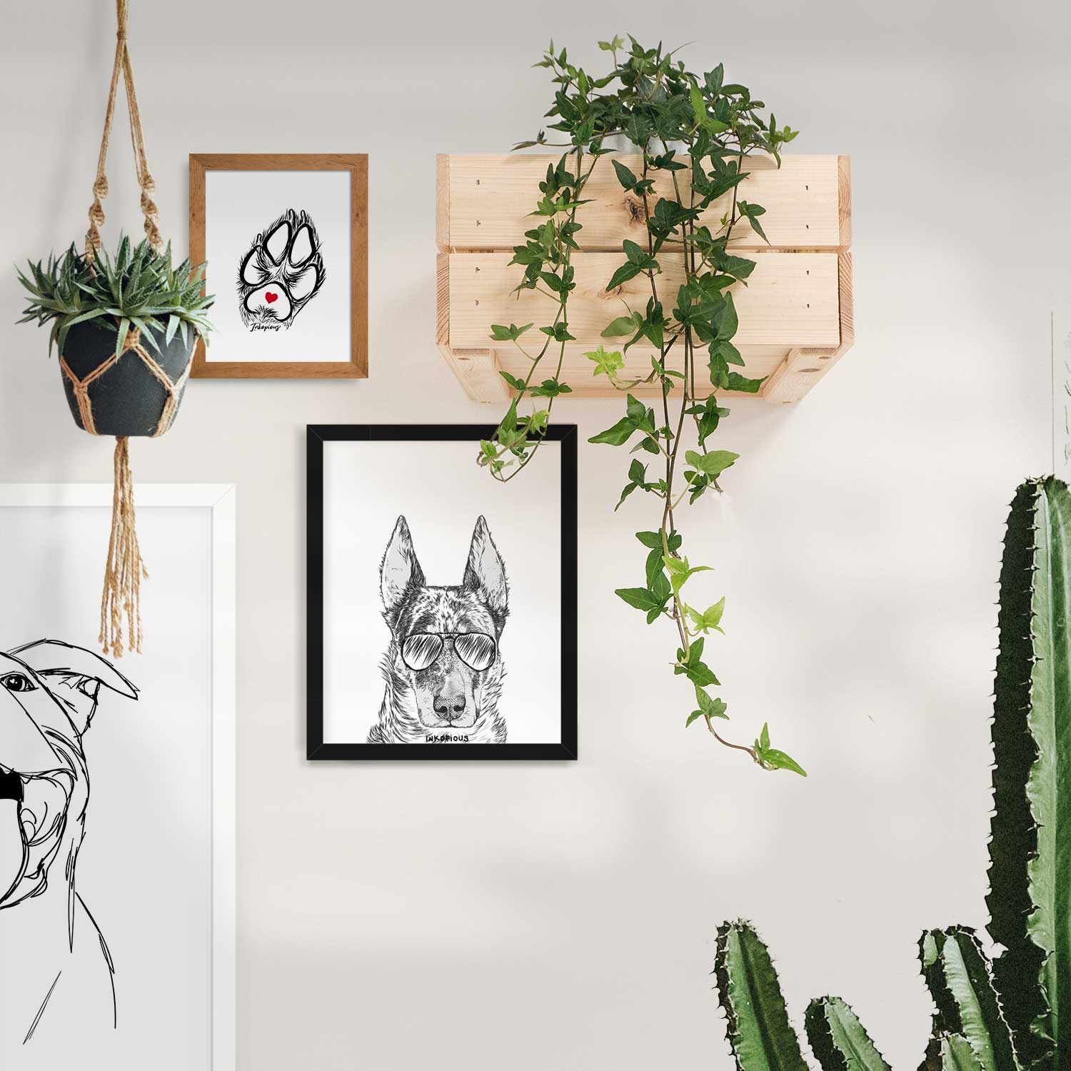 Nori the Beauceron Art Print