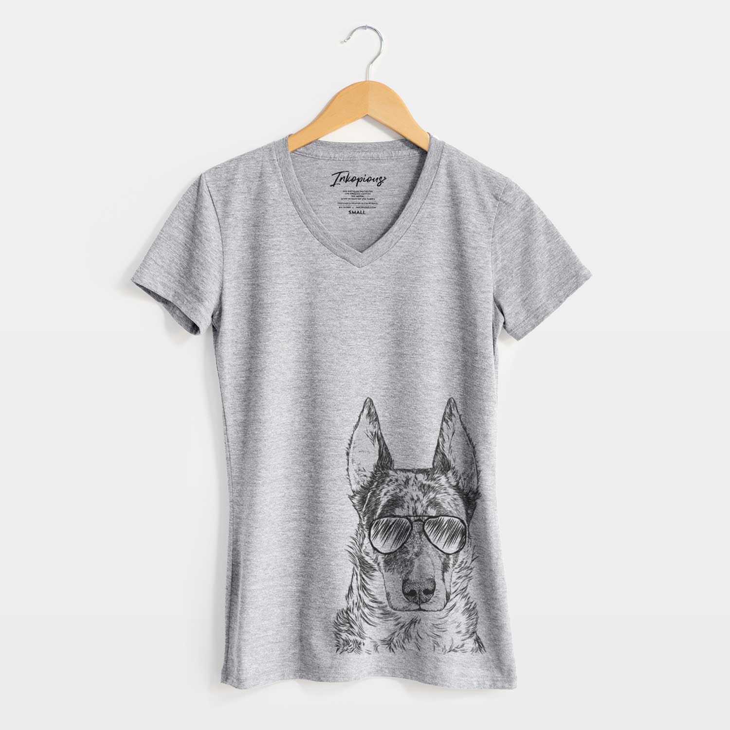 Aviator Nori the Beauceron - Women's V-neck Shirt