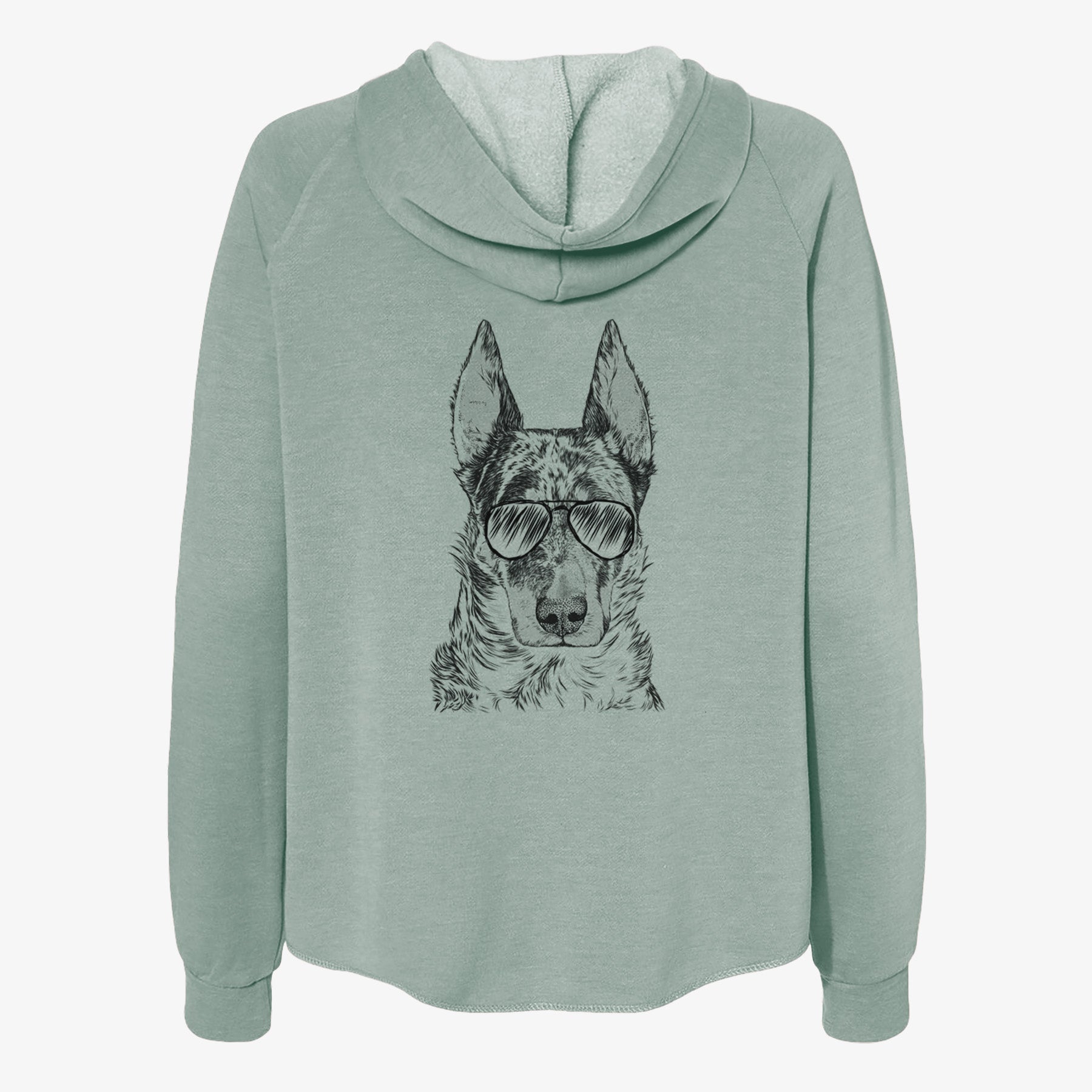 Nori the Beauceron - Women's Cali Wave Zip-Up Sweatshirt