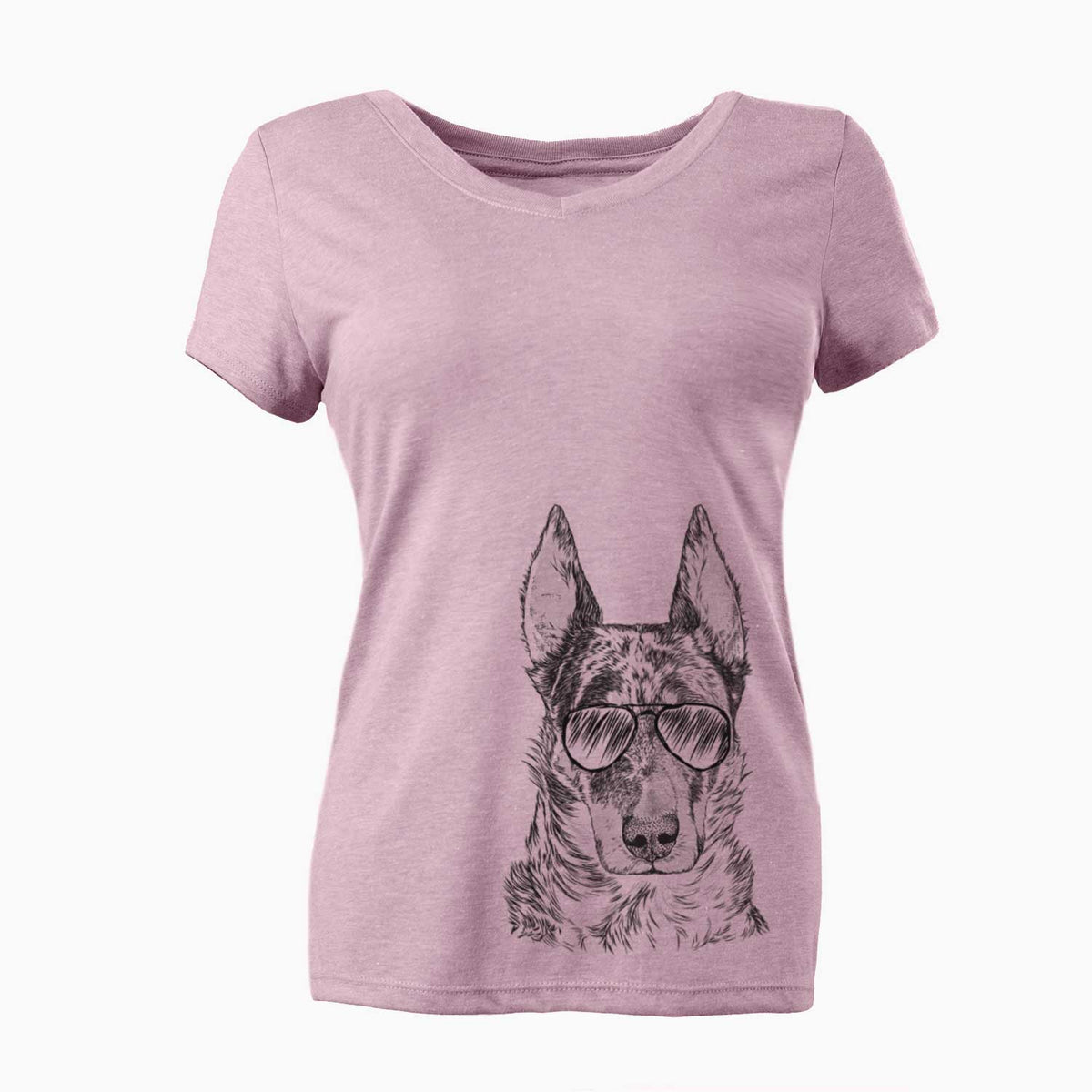 Aviator Nori the Beauceron - Women's V-neck Shirt