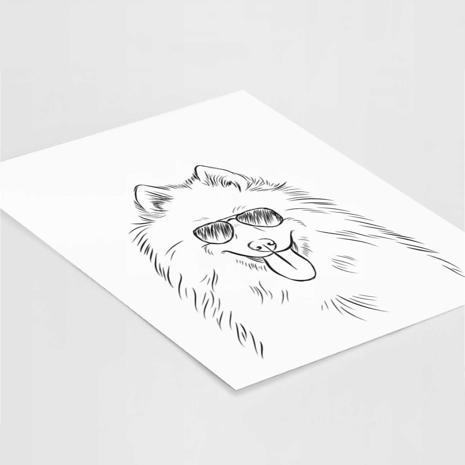 Nova the Samoyed Art Print